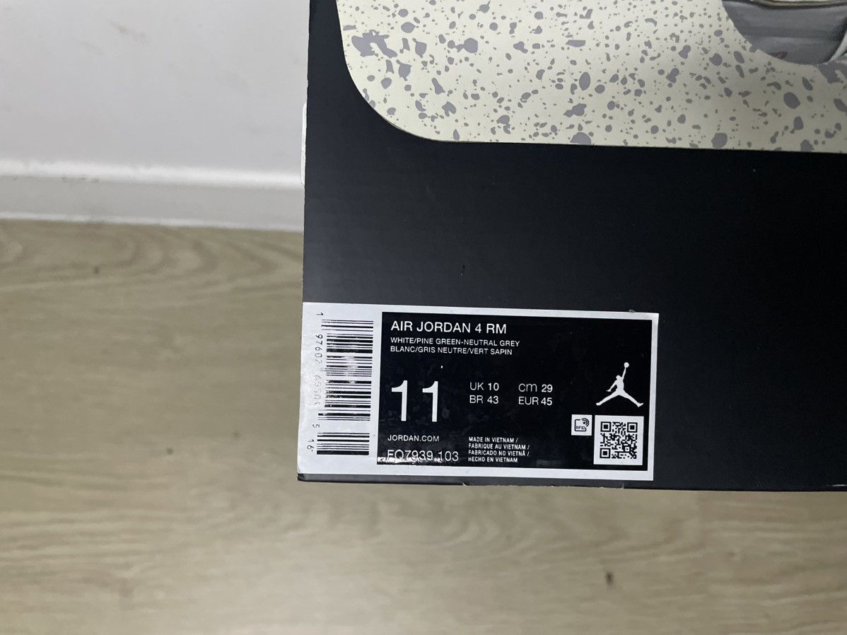 Jordan Brand Air Jordan 4 RM White Pine Green FQ7939-103 - EU 45 (US 11) Size US 12 / EU 45 - 1 Thumbnail