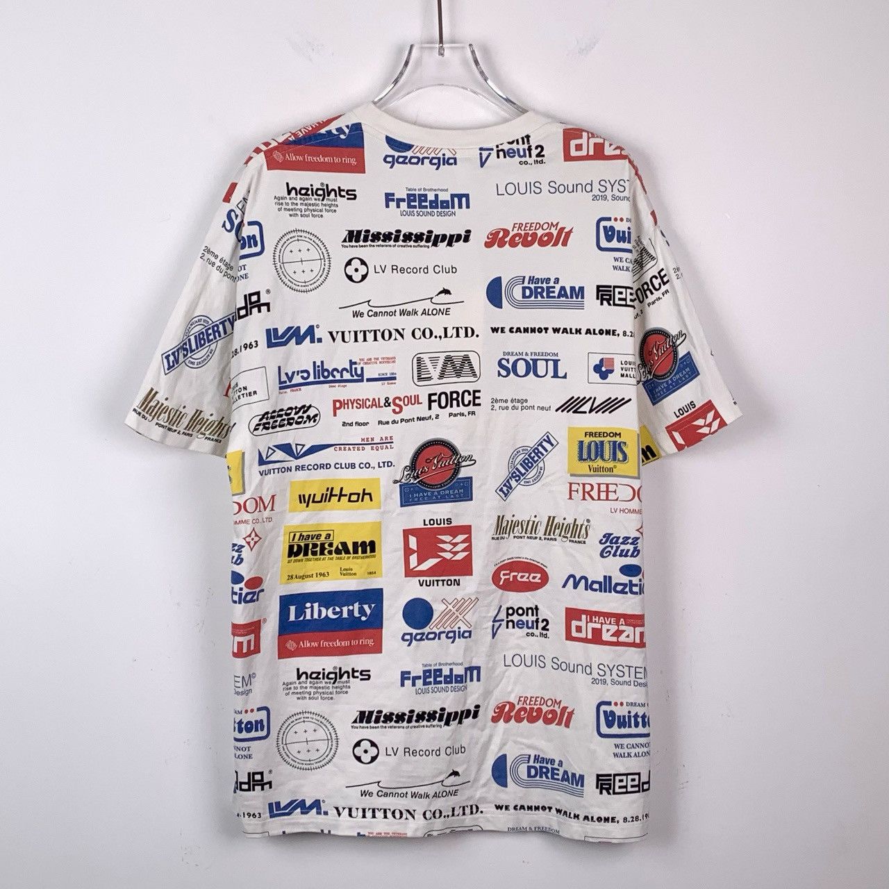 Louis Vuitton Louis Vuitton Logo Letter Print White Short-Sleeve T-Shirt Size US M / EU 48-50 / 2 - 2 Thumbnail