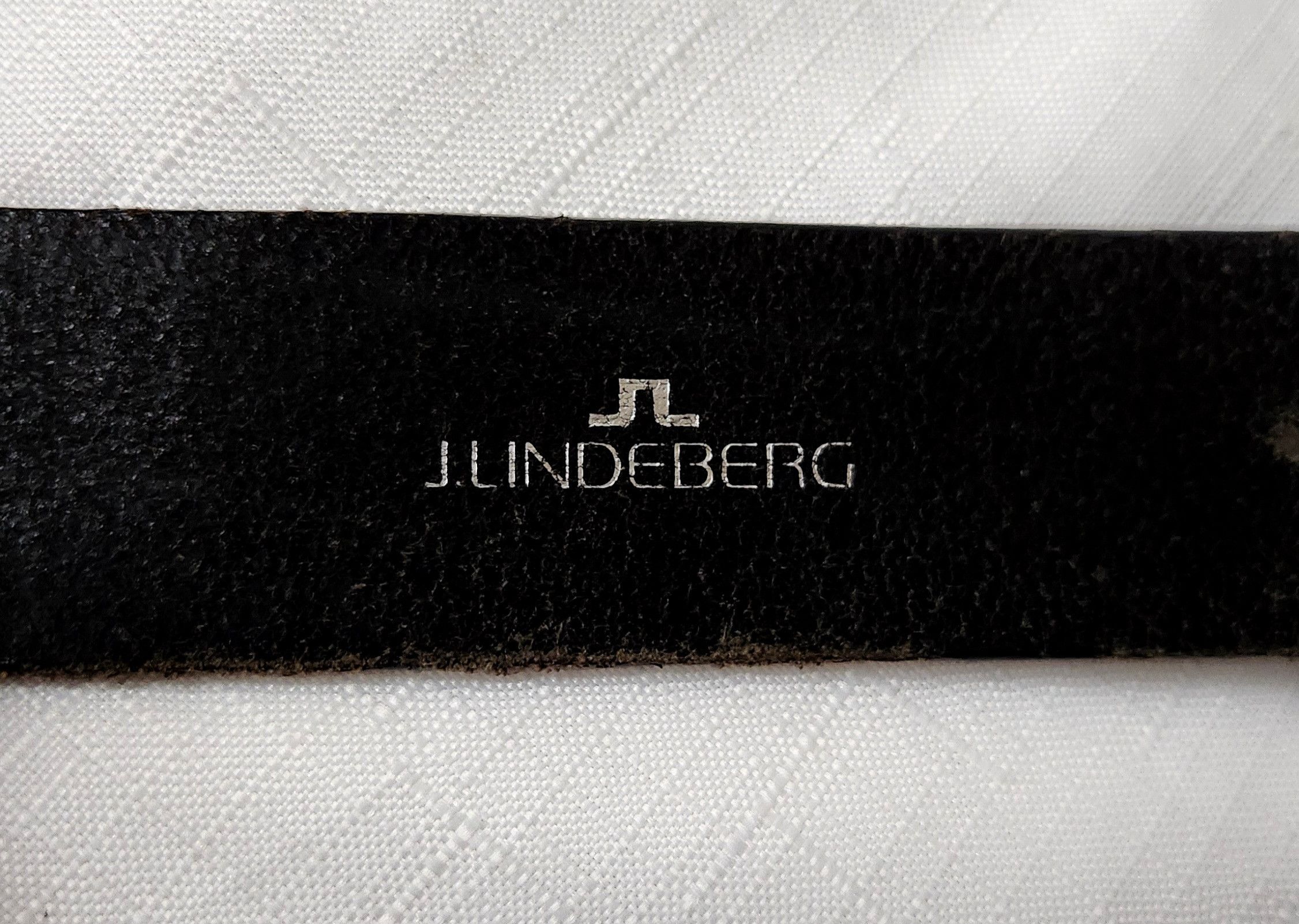 J.Lindeberg J.Lindeberg Bridge belt Leather black with silver SZ 32 Size 32 - 3 Thumbnail