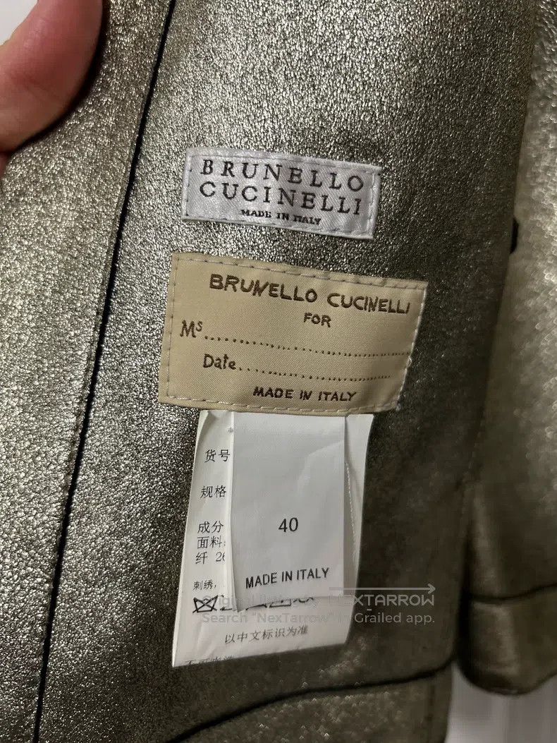 Brunello Cucinelli Brunello Cucinelli Nappa Leather Jacket Size XS / US 0-2 / IT 36-38 - 4 Thumbnail