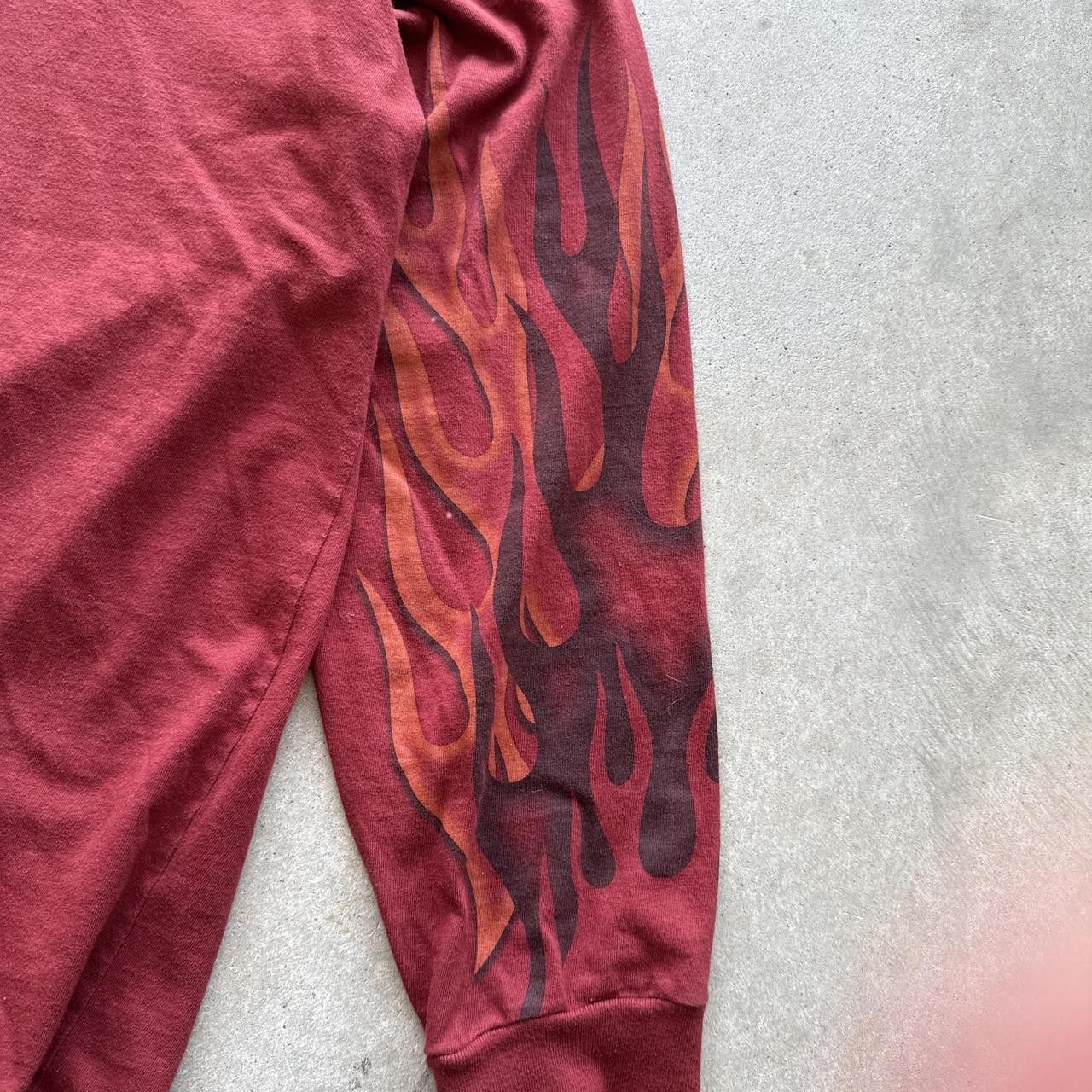 Harley Davidson Vintage Y2K Harley Davidson flame long sleeve Size US XL / EU 56 / 4 - 2 Thumbnail