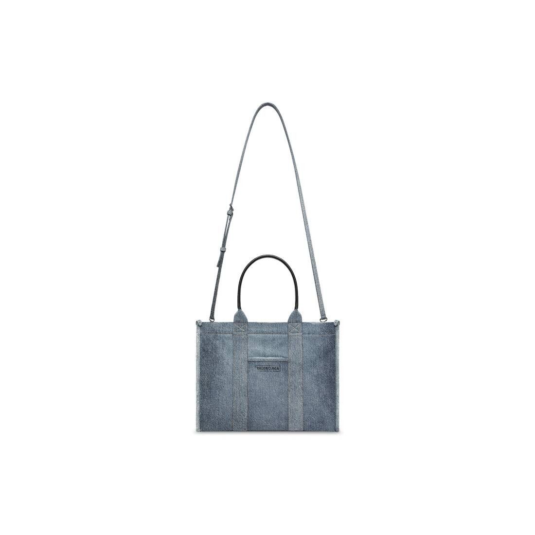 Balenciaga o1w1db10525 Size: OS / Hardware Medium Tote Bag Denim Blue Size ONE SIZE - 6 Thumbnail