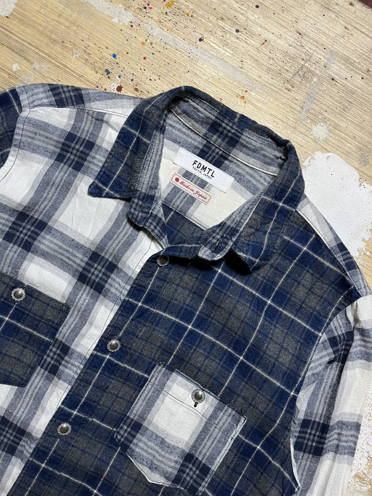 FDMTL FDMTL AW16 INDIGO CHECK SHIRT Size US M / EU 48-50 / 2 - 5 Thumbnail
