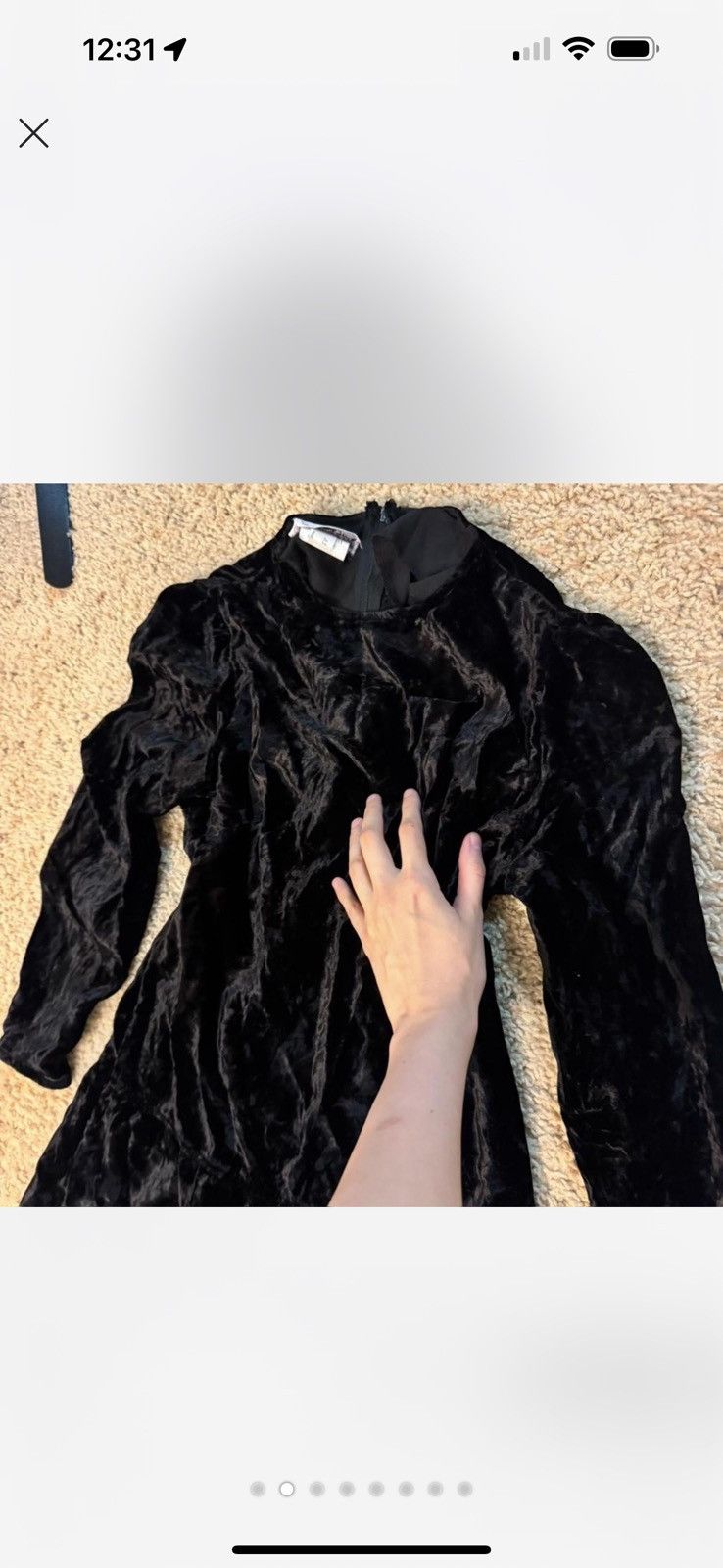 Vintage Romantic goth vintage unique dress for witches 1960s Size XL / US 12-14 / IT 48-50 - 9 Thumbnail