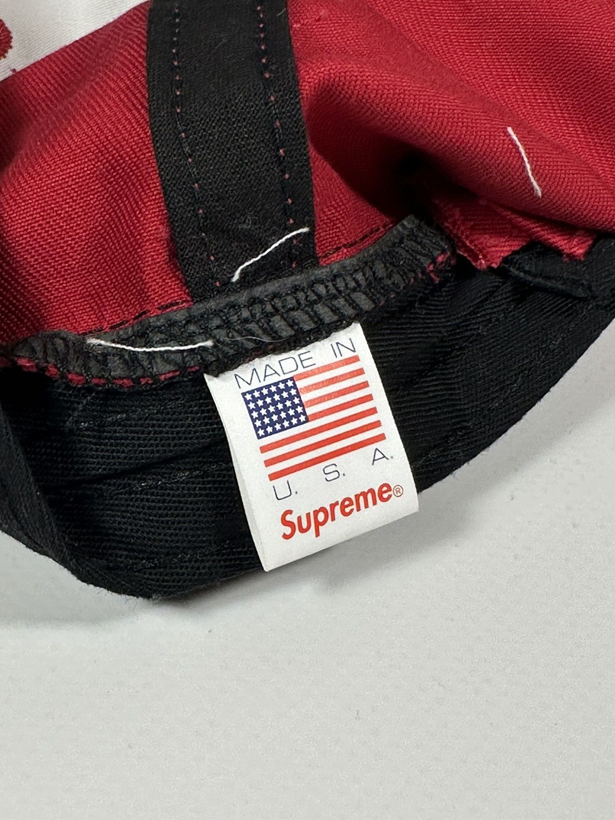 Supreme Supreme Embossed Logo 6 Panel Red 1994 est. Hat SS18 Size ONE SIZE - 9 Thumbnail