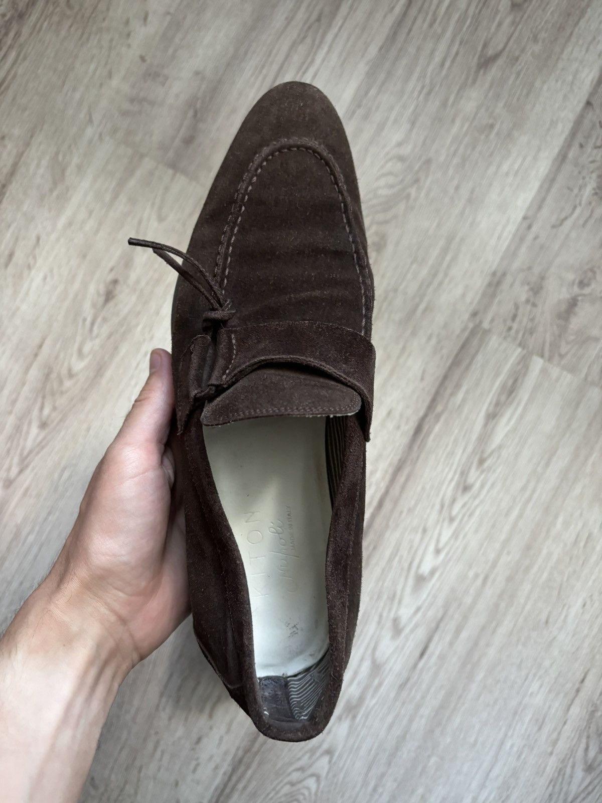 Kiton Kiton Suede Loafers UK 8.5 / EU 43 – Made in Italy Handmade Size US 9.5 / EU 42-43 - 20 Thumbnail