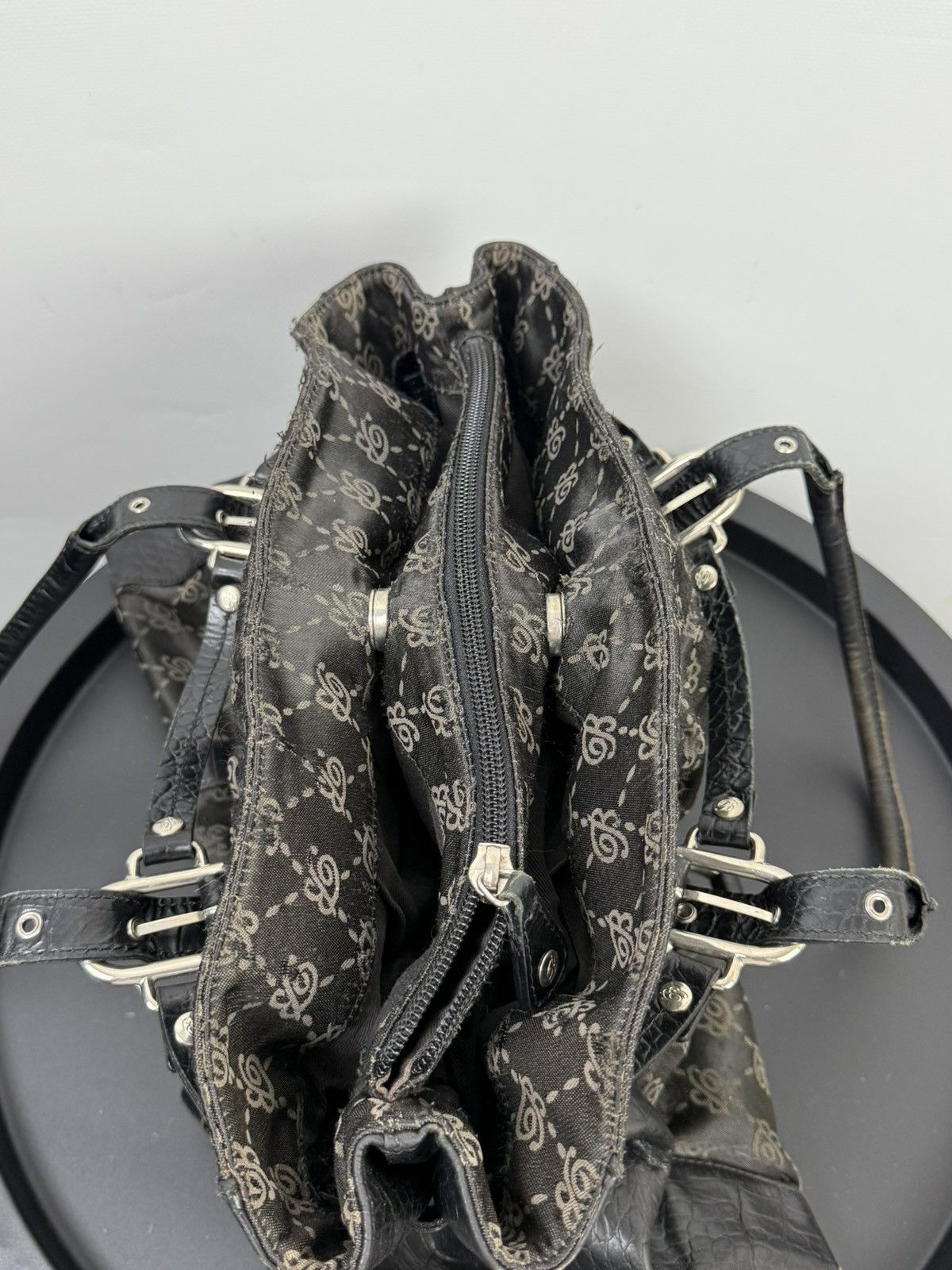 Blumarine Brumarine VNTG Y2K Cloth Monogram Bag Size ONE SIZE - 18 Thumbnail