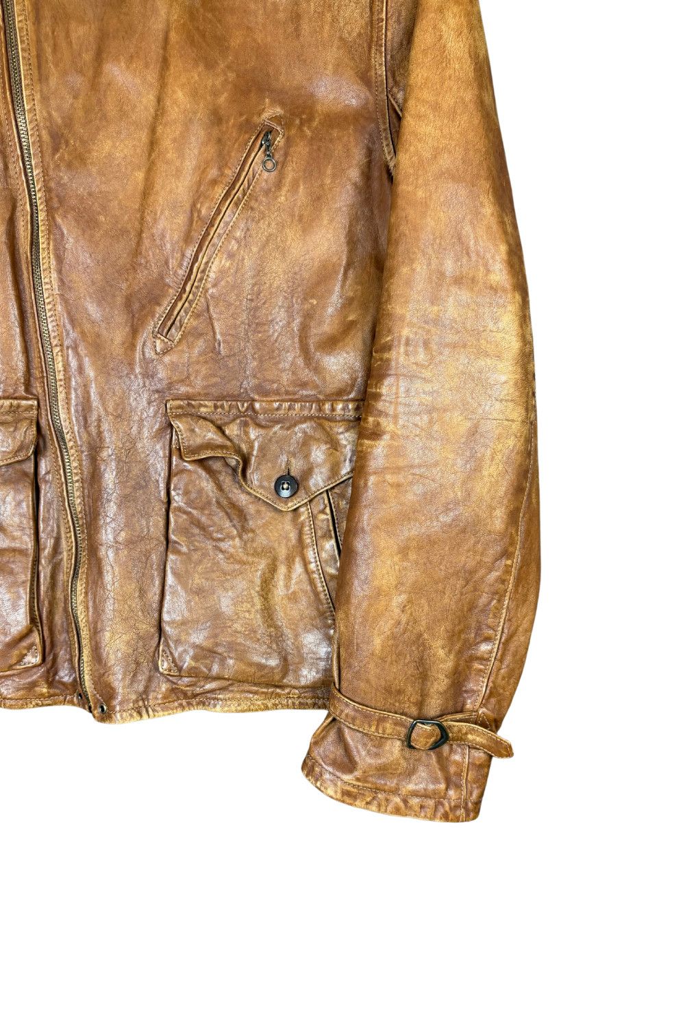 Polo Ralph Lauren fw01 Polo Ralph Lauren Leather Field / Pilot Jacket– Size US M / EU 48-50 / 2 - 7 Thumbnail