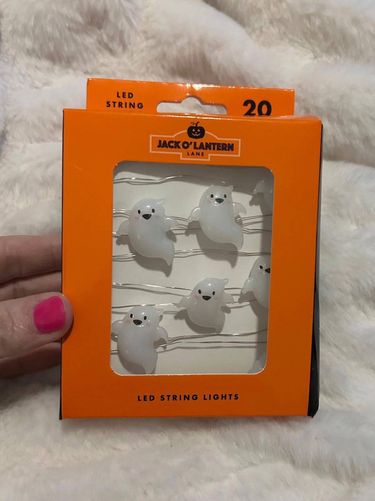 Designer Halloween LEDghost string lights 20 on set Size ONE SIZE - 2 Thumbnail
