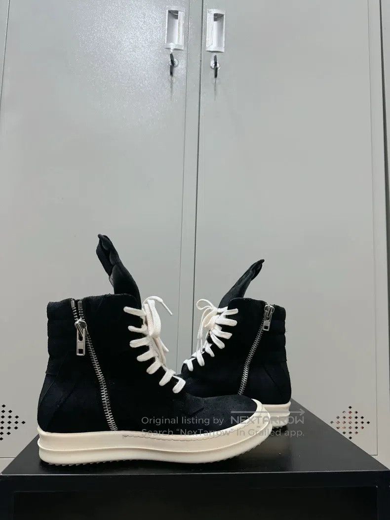 Rick Owens Rick Owens Mainline pure black suede inverted triangle Size US 7 / IT 37 - 5 Thumbnail