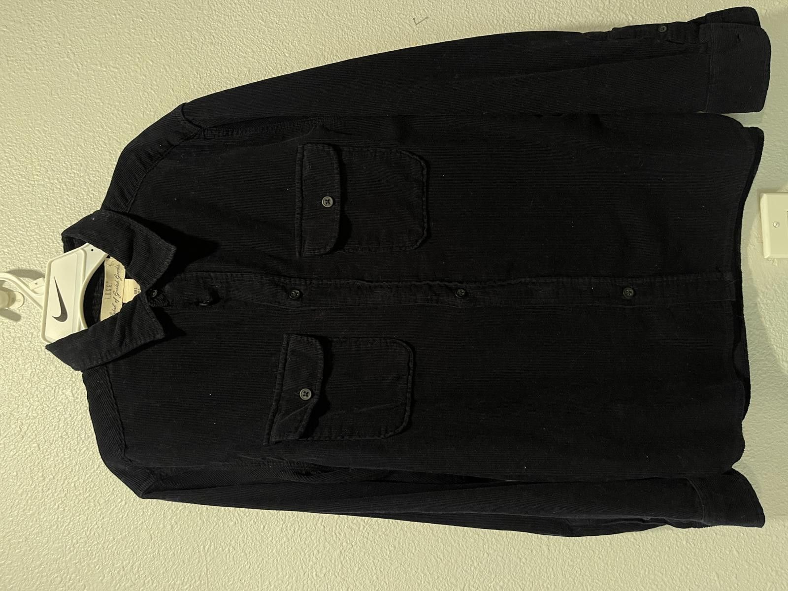 H&M Navy H&M Corduroy Button-Up Shirt, Size S Size US S / EU 44-46 / 1 - 1 Thumbnail
