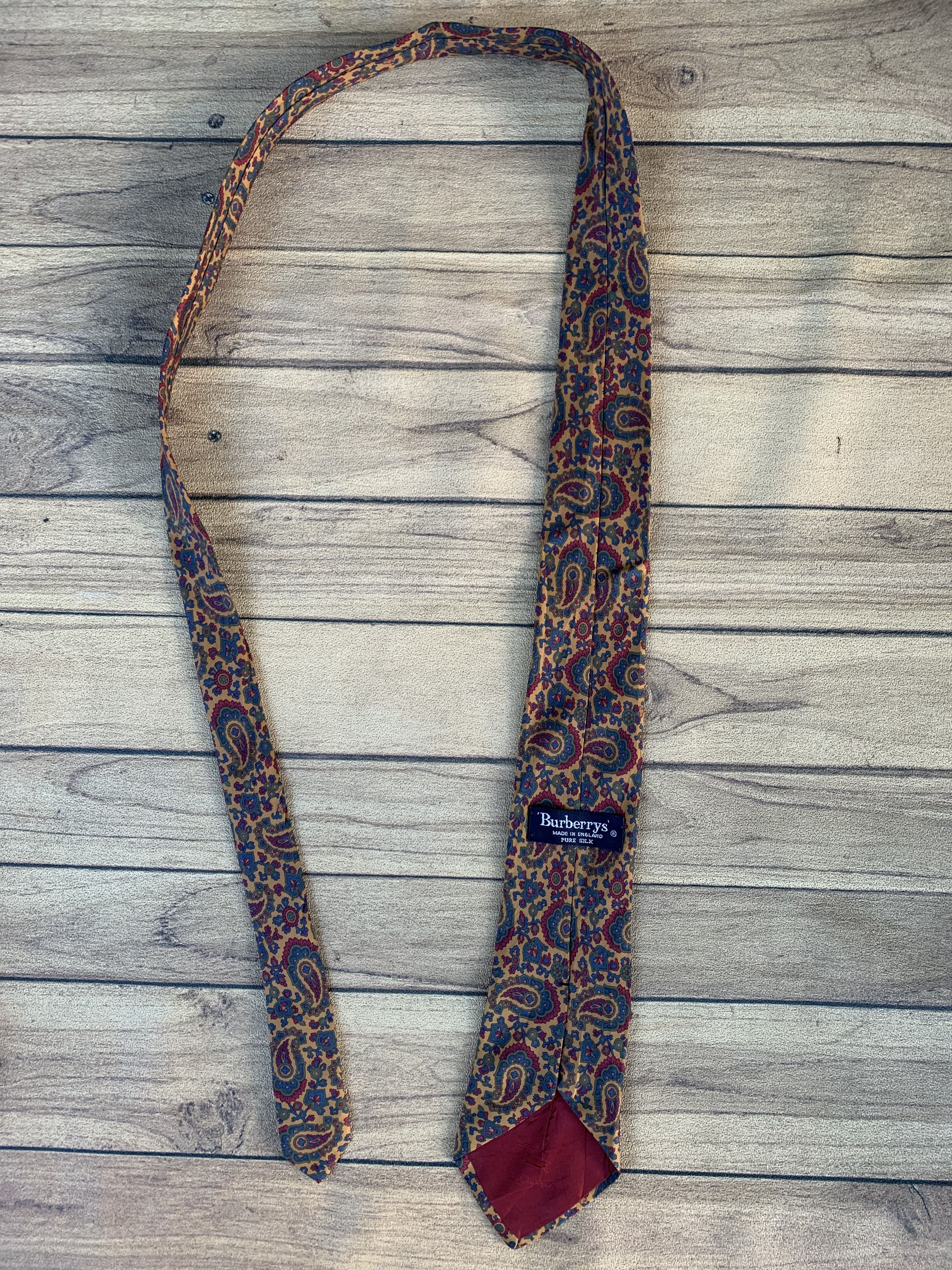 Burberry Vintage Burberrys tie fullprint Size ONE SIZE - 1 Thumbnail