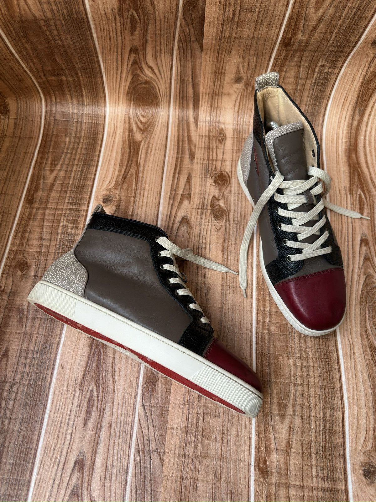 Christian Louboutin Christian Louboutin Orlatto High Brown Burgundy Size US 10 / EU 43 - 11 Thumbnail