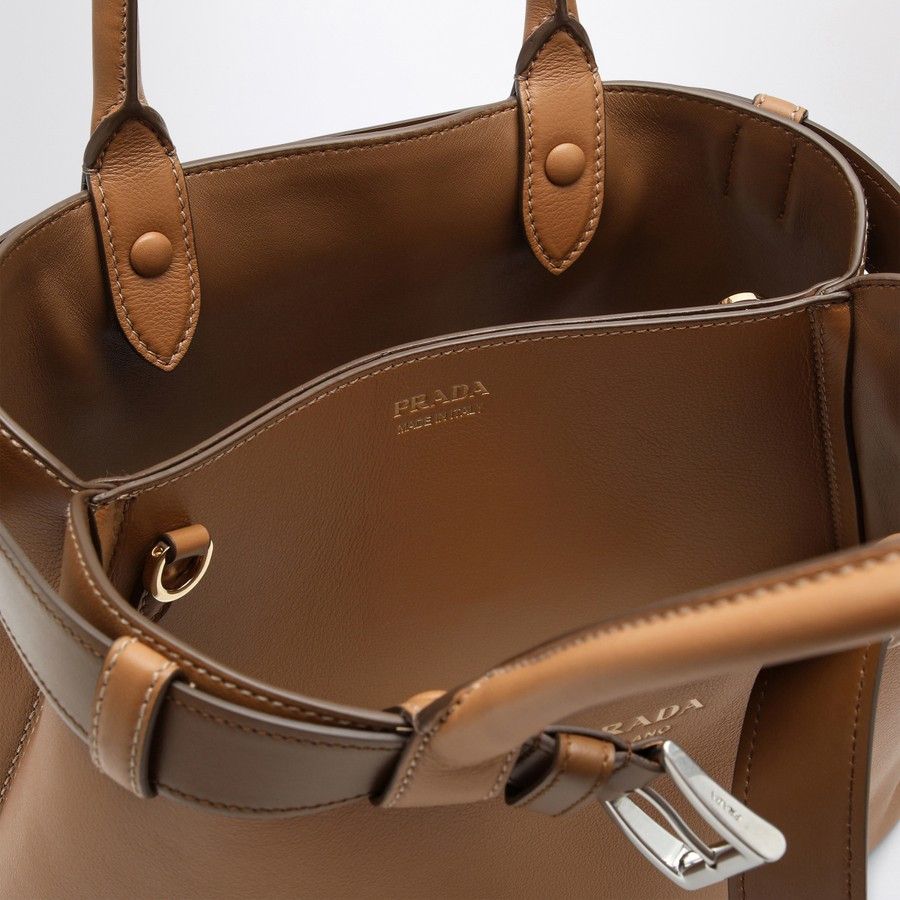 Prada o1d2blof0924 Size : OS / Leather Medium Bag In Brown Size ONE SIZE - 4 Thumbnail