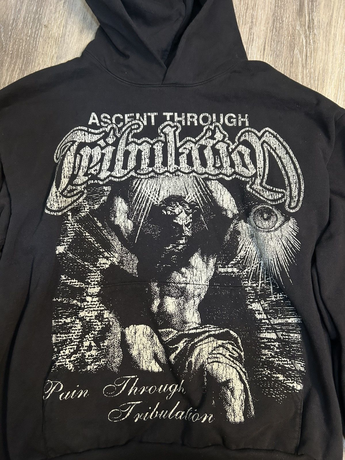 MNML MNML Tribulation Hoodie - Off Black Size US XXL / EU 58 / 5 - 3 Thumbnail