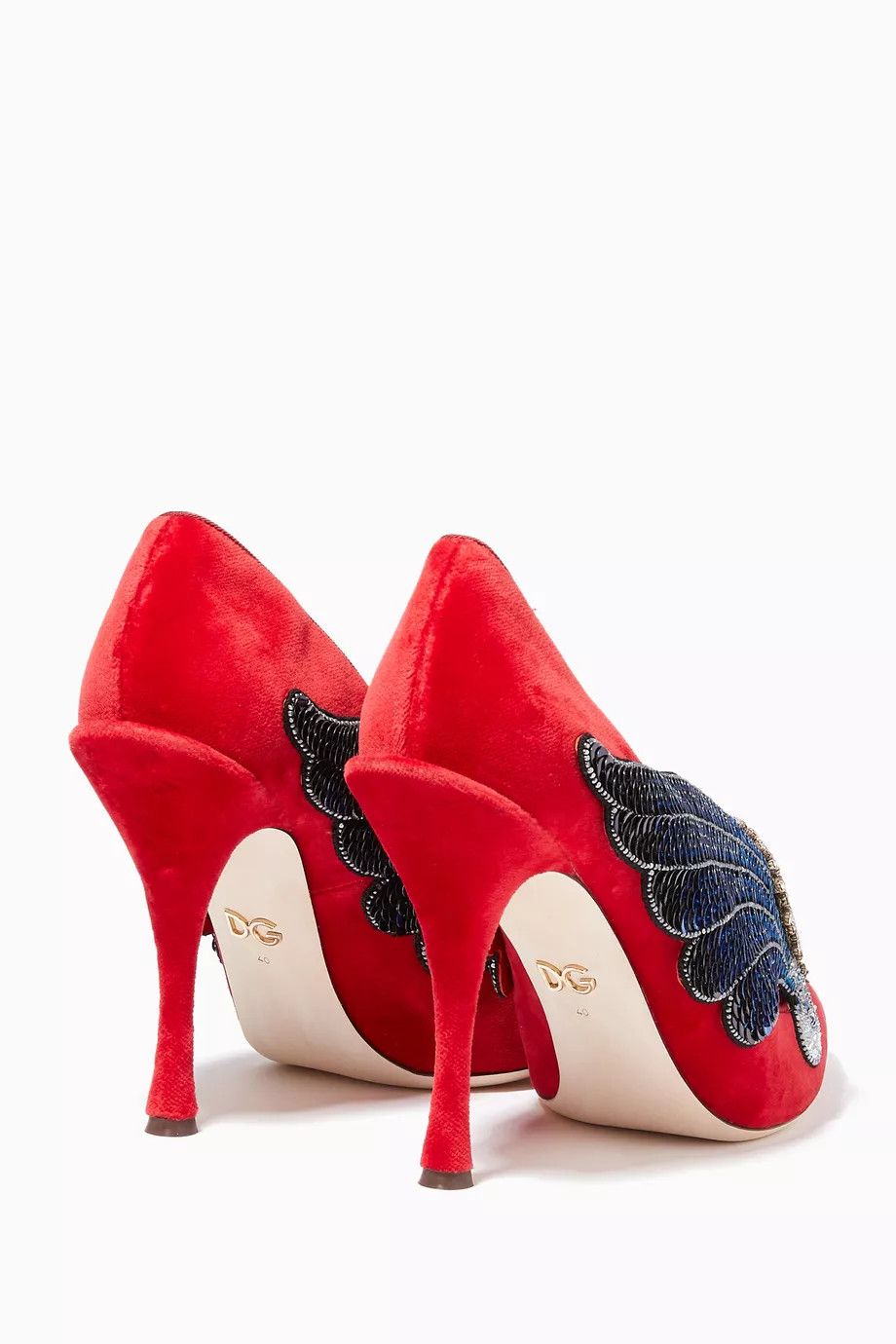 Dolce & Gabbana o1y0925 Stiletto Heel Pumps in Red Size US 8.5 / IT 38.5 - 3 Thumbnail