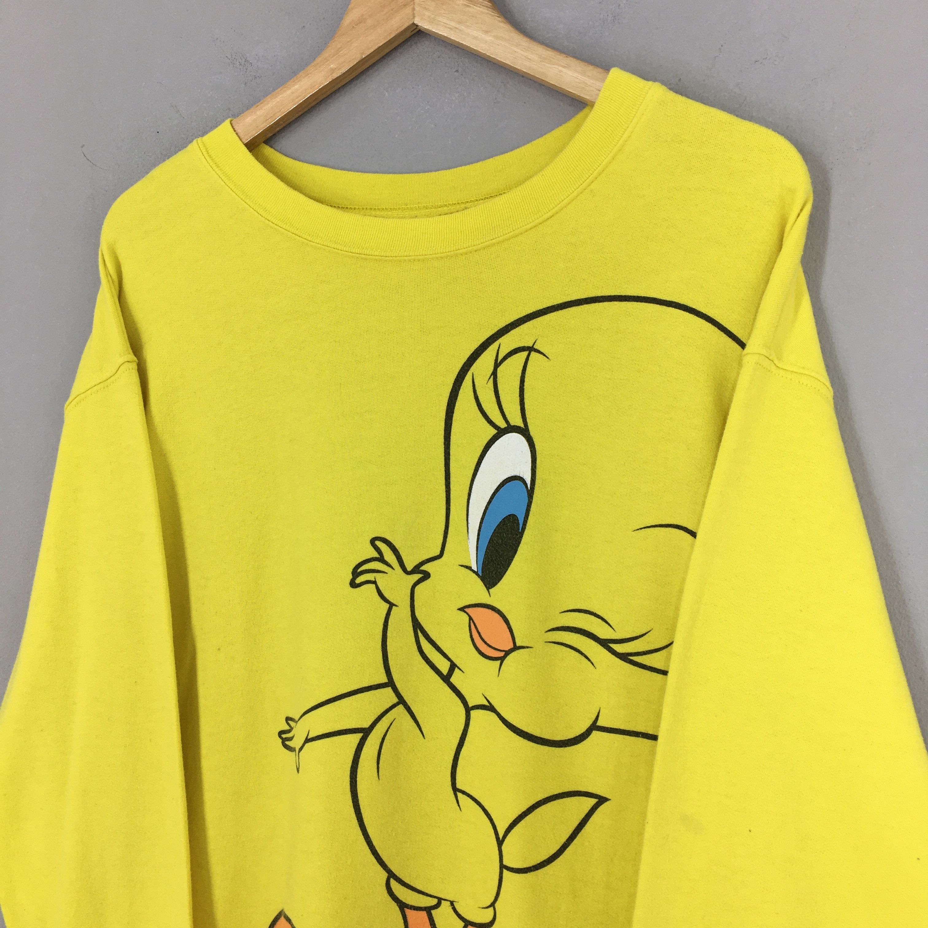 Warner Bros Tweety Yellow Bird Looney Tunes Women Sweatshirt Medium Size US M / EU 48-50 / 2 - 3 Thumbnail