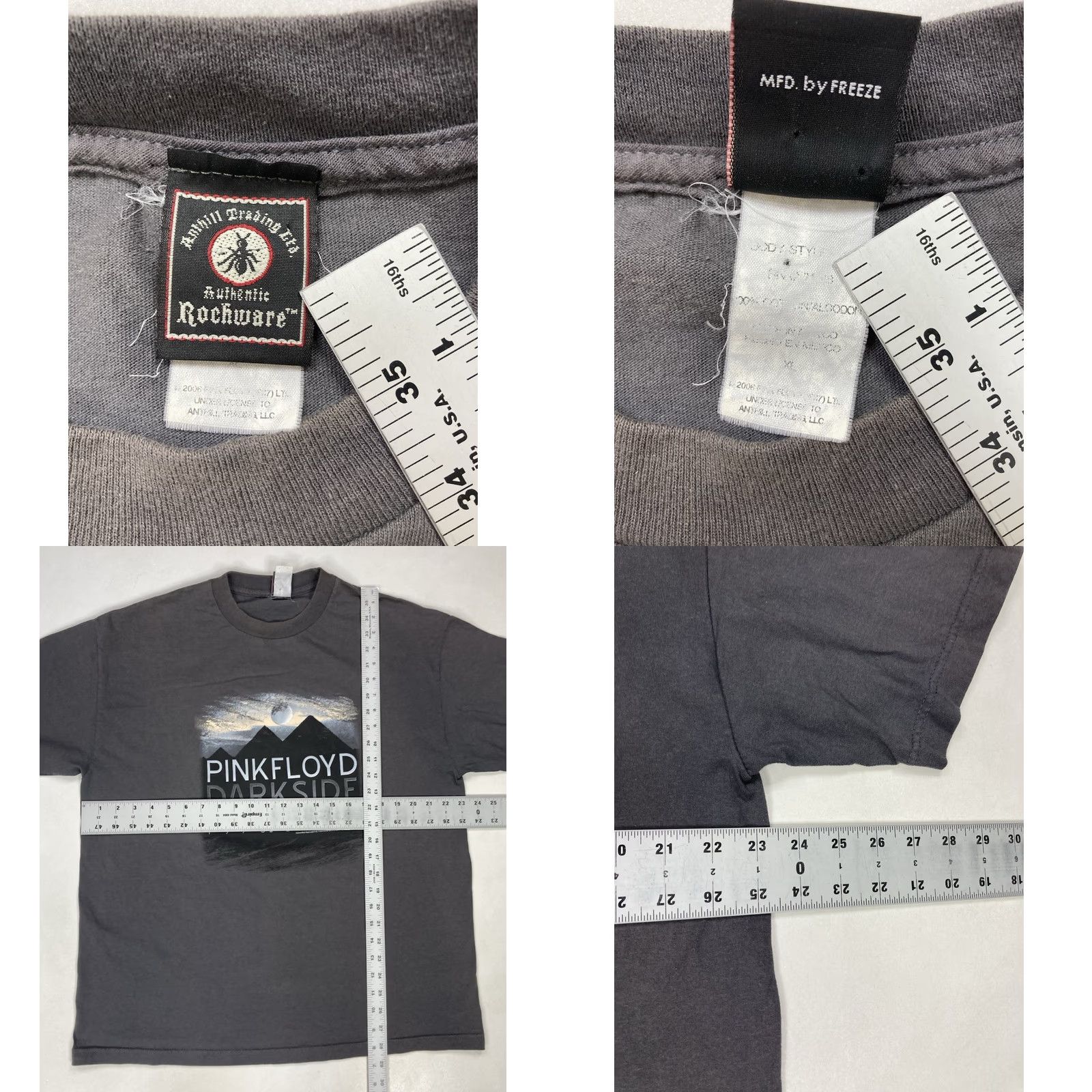 Vintage VINTAGE Pink Floyd Dark Side Of The Moon T-Shirt Men XL Gray Music Anthill Trading Shirt Short Sleeve Crew Neck Logo 2006 Size US XL / EU 56 / 4 - 8 Thumbnail