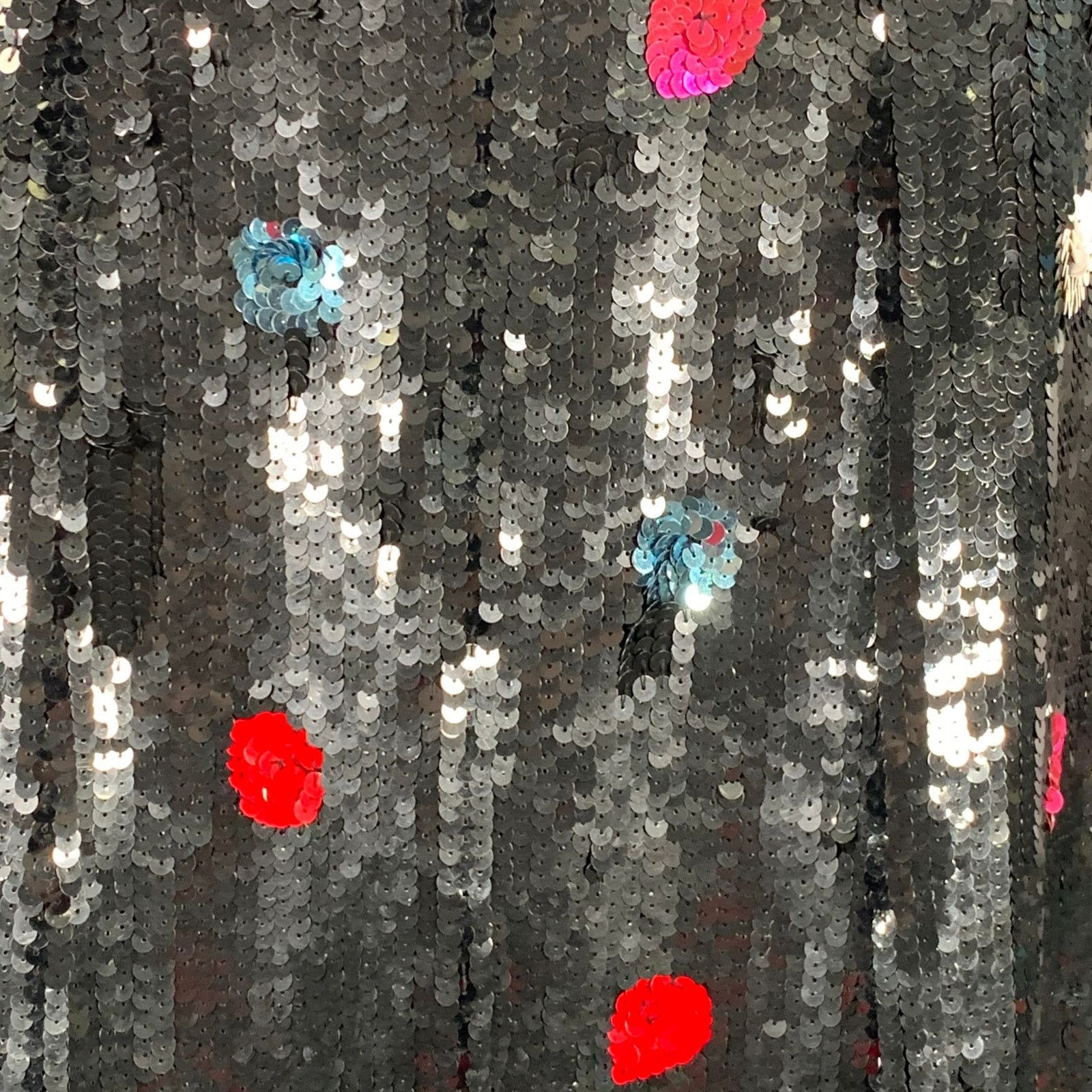 Emporio Armani Size 4 Black Multi Color Polyester Sequined Polka Dot Dress Size S / US 4 / IT 40 - 2 Thumbnail