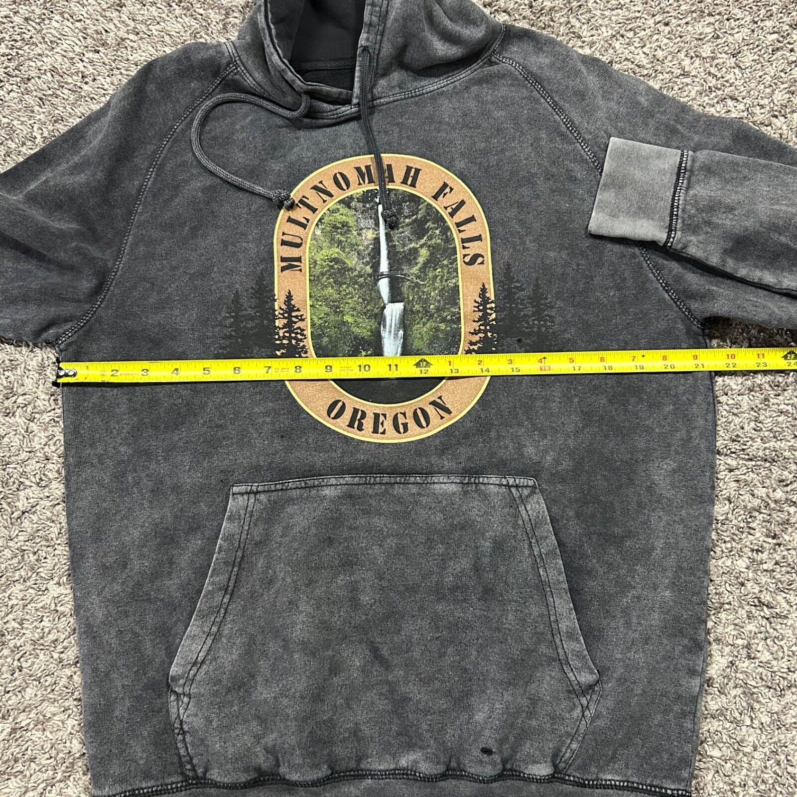 Vintage Multnomah Falls Oregon Stonewash Hoodie Pullover Sweatshirt Size US M / EU 48-50 / 2 - 5 Thumbnail