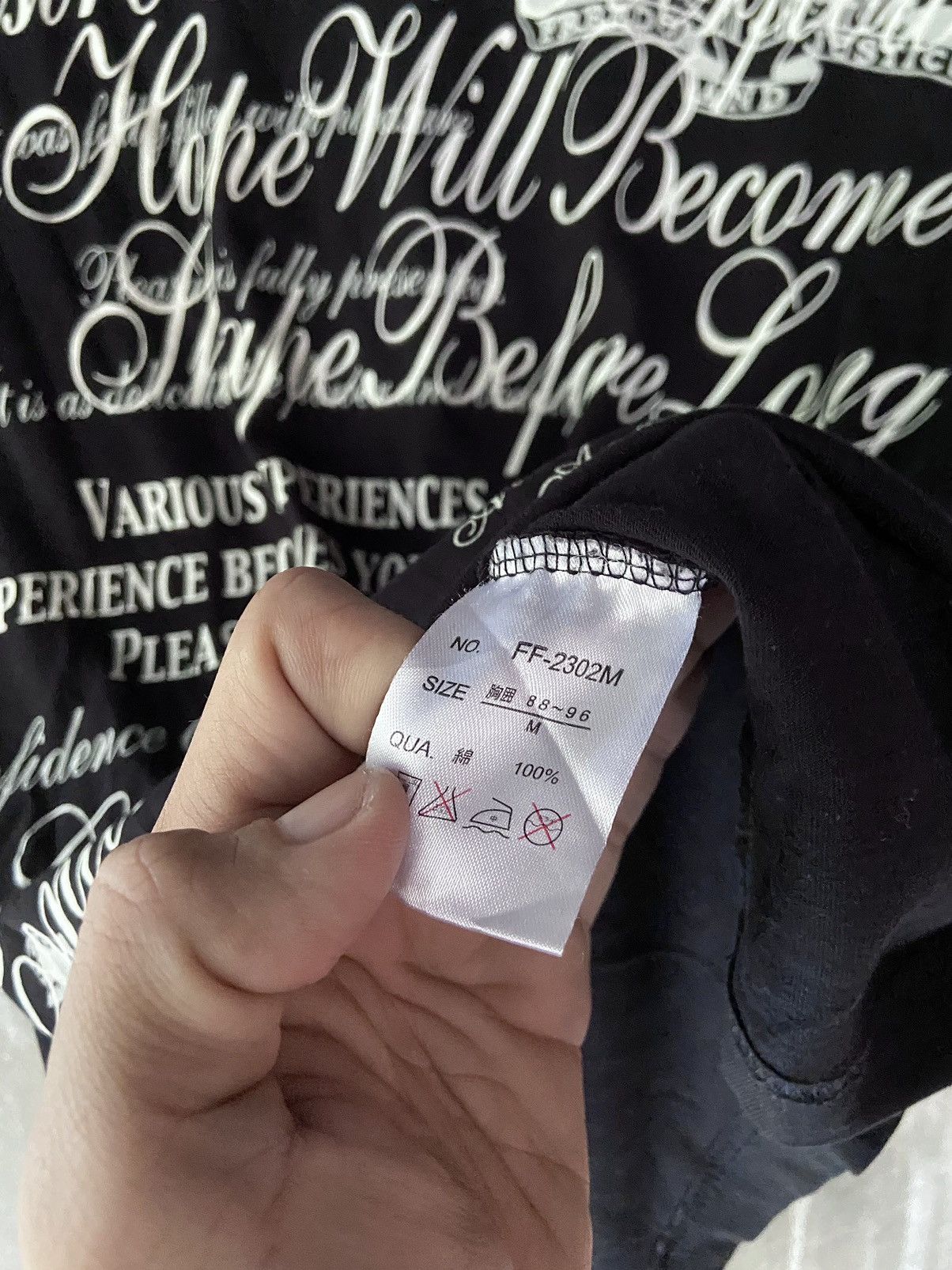 20471120 DESIRE THAT IN HOPE WILL BECOME SHAPE BEFORE LONG TEE Size US M / EU 48-50 / 2 - 9 Thumbnail