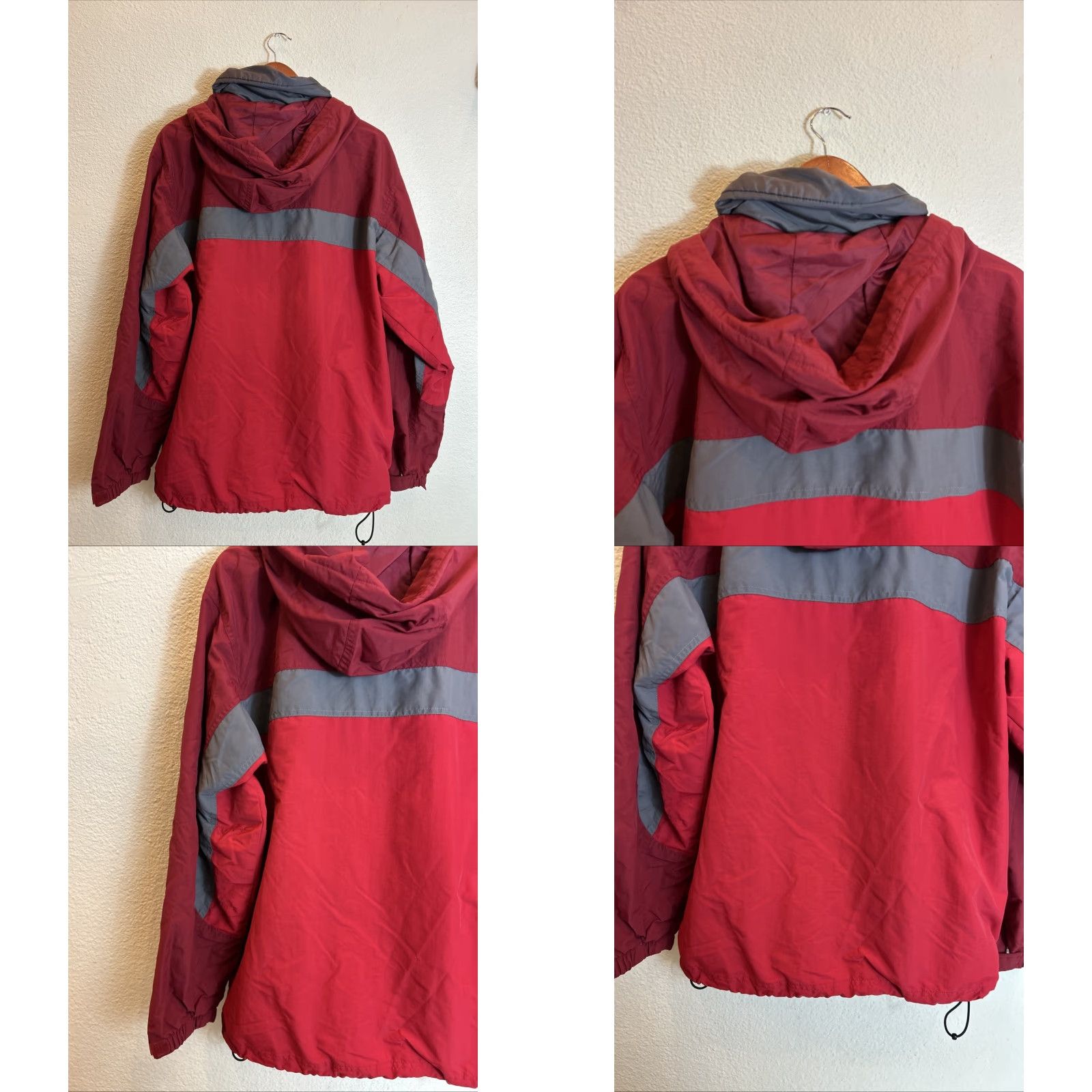 Vintage VINTAGE LL Bean Men’s Size Large Red Full Zip Jacket Hood 90s Outdoor USA Mens Size L Blue Embroidered Logo Zipper Jacket Size US L / EU 52-54 / 3 - 10 Thumbnail