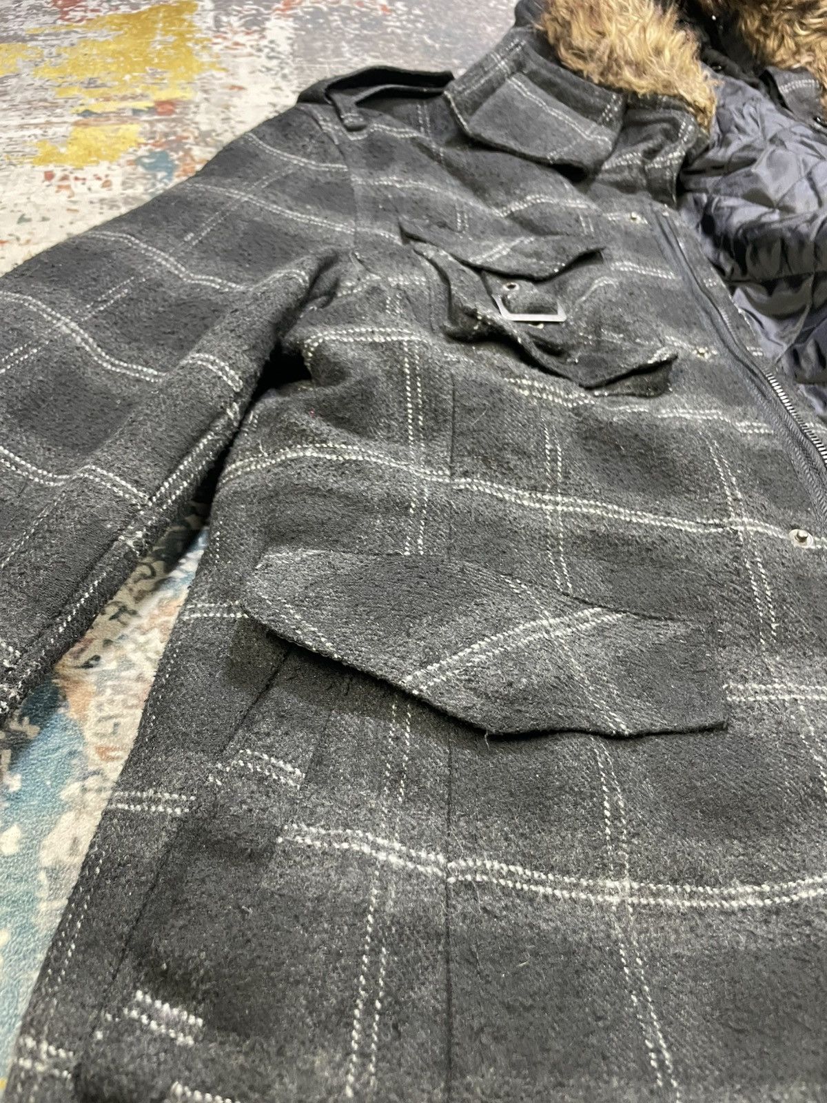 In The Attic In The Attic Rockers Garment Plaid Wool Blend Jacket Size US M / EU 48-50 / 2 - 12 Thumbnail