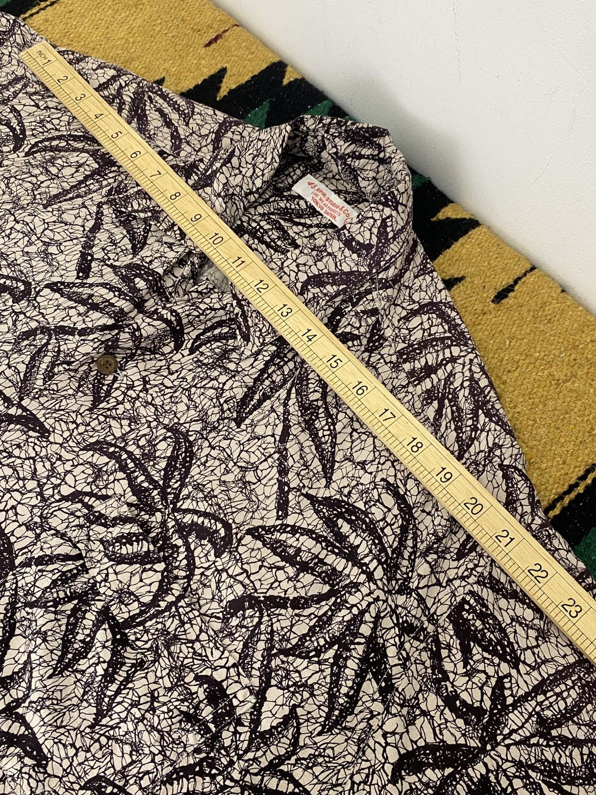 45rpm 45RPM Studio Japan Abstract Print Rayon Shirt Made in Japan Size US XL / EU 56 / 4 - 4 Thumbnail