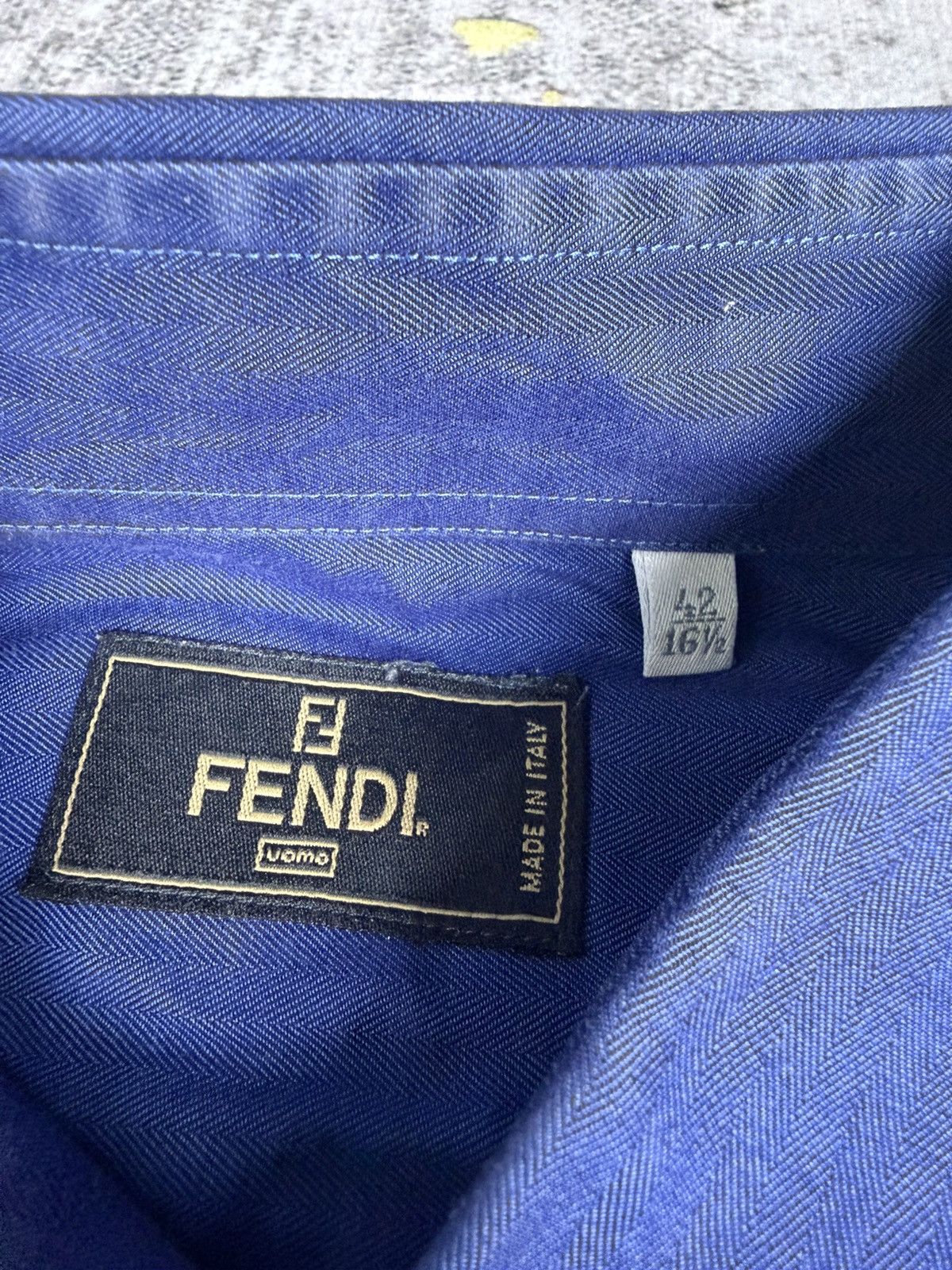 Fendi Vintage Fendi uomo button ups shirt Size US L / EU 52-54 / 3 - 3 Thumbnail