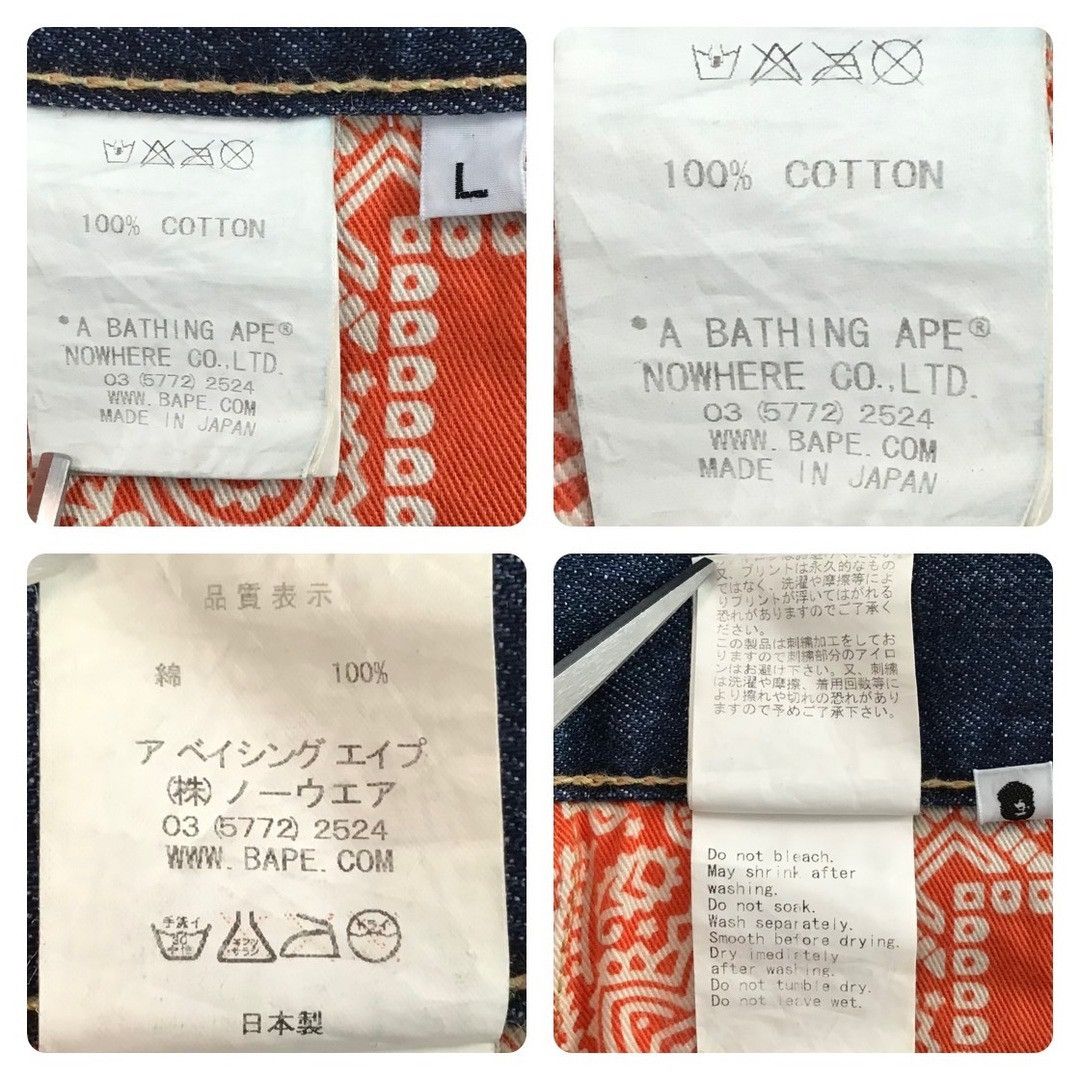 Bape × Nigo BAPE DAMAGE DENIM PANTS ABC camo a bathing ape ★size L Size US 34 / EU 50 - 9 Thumbnail