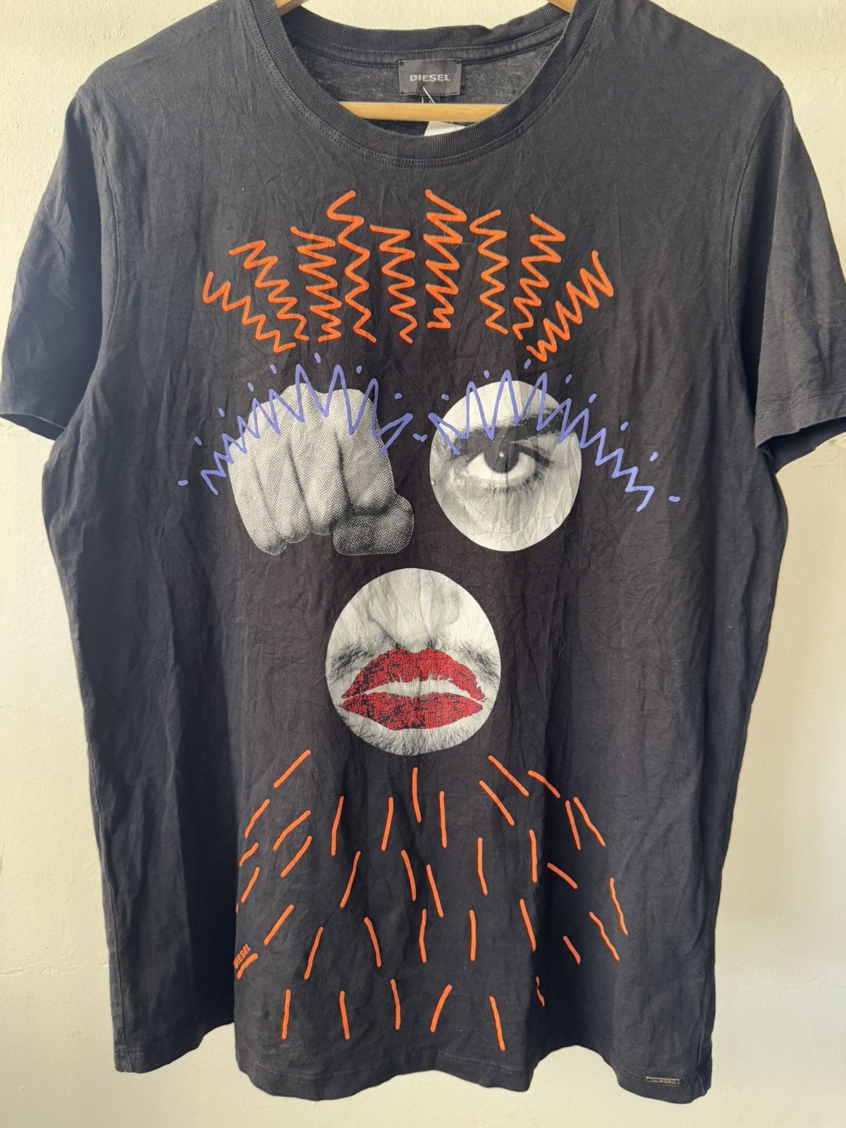 If Six Was Nine 2000s diesel x dario cortese face shirt Size US S / EU 44-46 / 1 - 2 Thumbnail