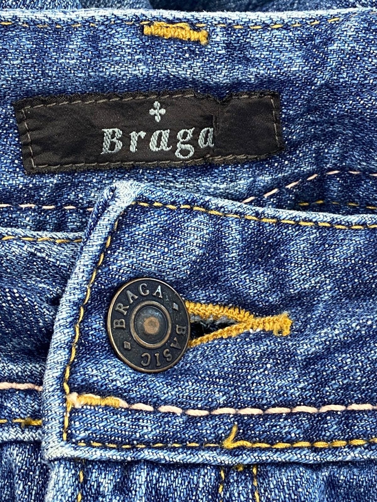 Japanese Brand Japanese Brand Faded Blue Wash Ripped Style Boot Cut Jeans Size US 31 - 10 Thumbnail