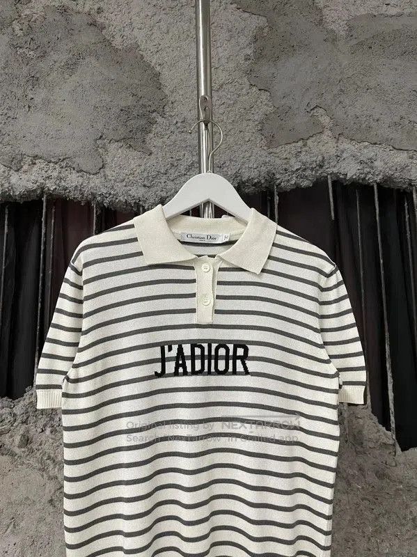 Dior Dior J'adior Striped Cotton T. Size XXS / US 00 / IT 34 - 3 Thumbnail