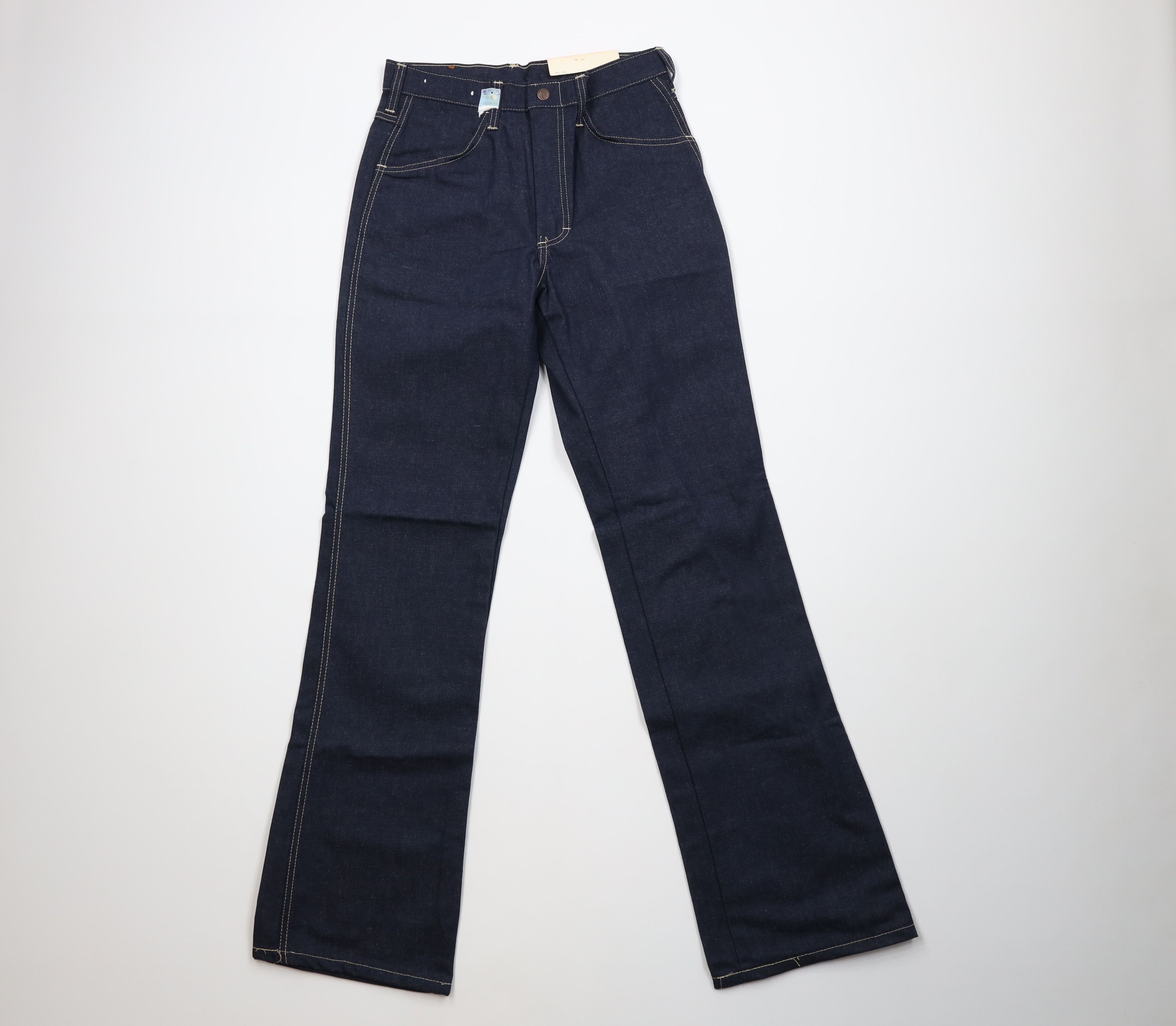 Vintage Deadstock Vintage 70s Stetson Flared Denim Jeans Indigo USA Size US 28 / EU 44 - 1 Thumbnail