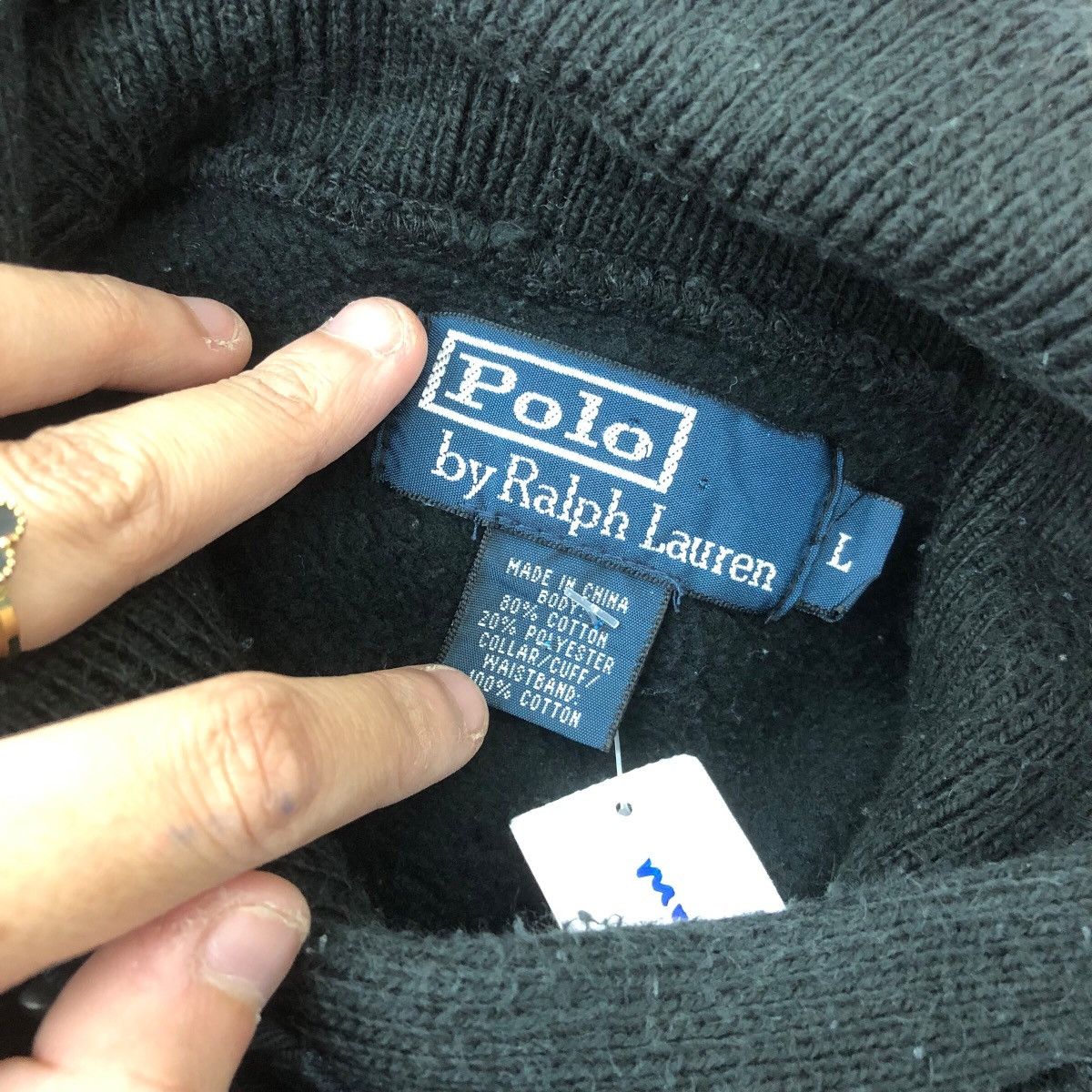 Polo Ralph Lauren Vintage 90s POLO Rl By RALPH LAUREN Half Button Sweatshirt Size US L / EU 52-54 / 3 - 6 Thumbnail