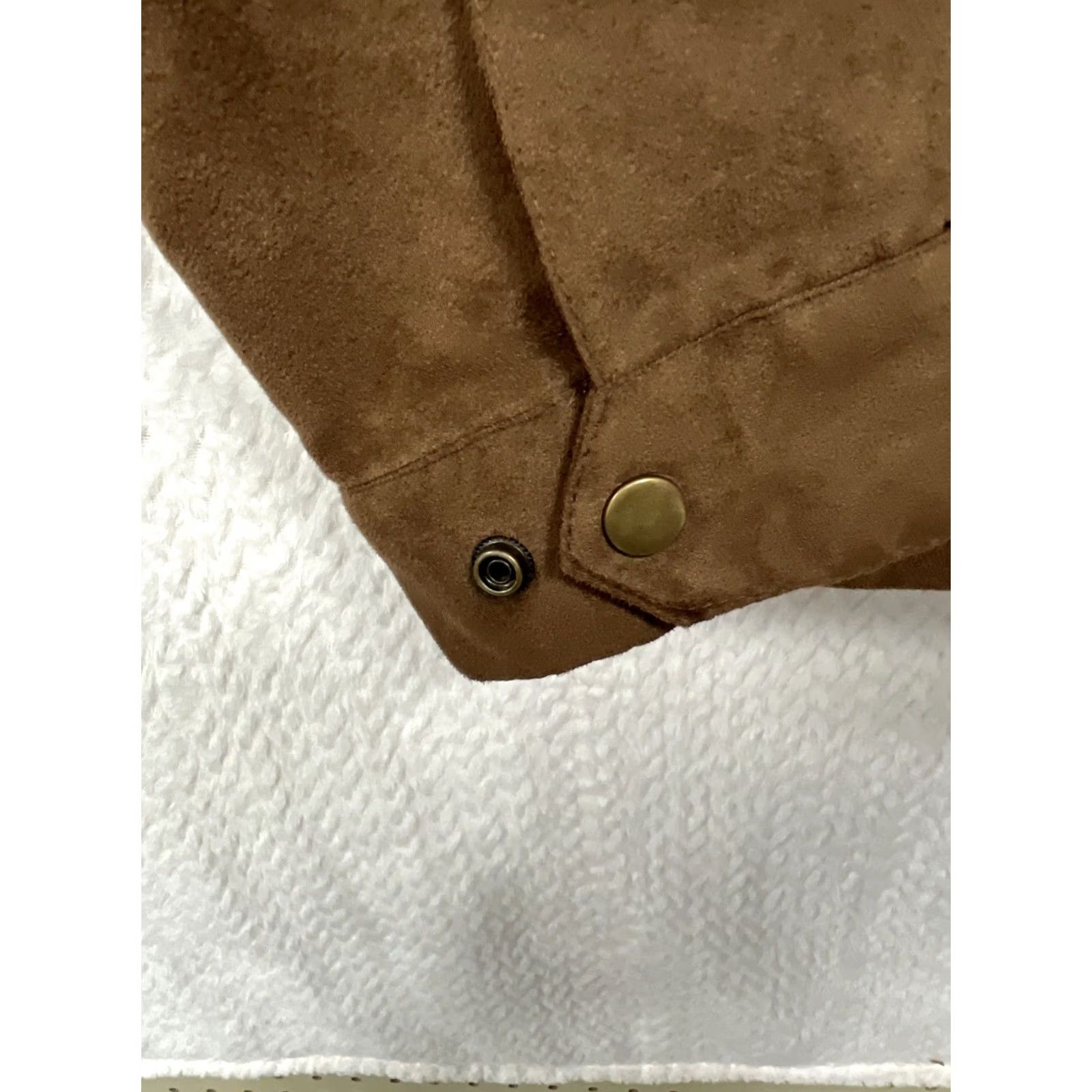 Vintage Y2K 90s-00s Cattle Ranch Jacket Brown Suede Look Zip Front Western Workwear S Mens Size US S / EU 44-46 / 1 - 7 Thumbnail