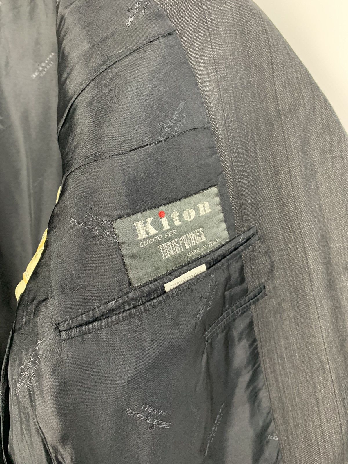 Kiton Kiton Napoli Trois Pomess Formal Suit Set Blazer + Trousers Size 52R - 7 Thumbnail