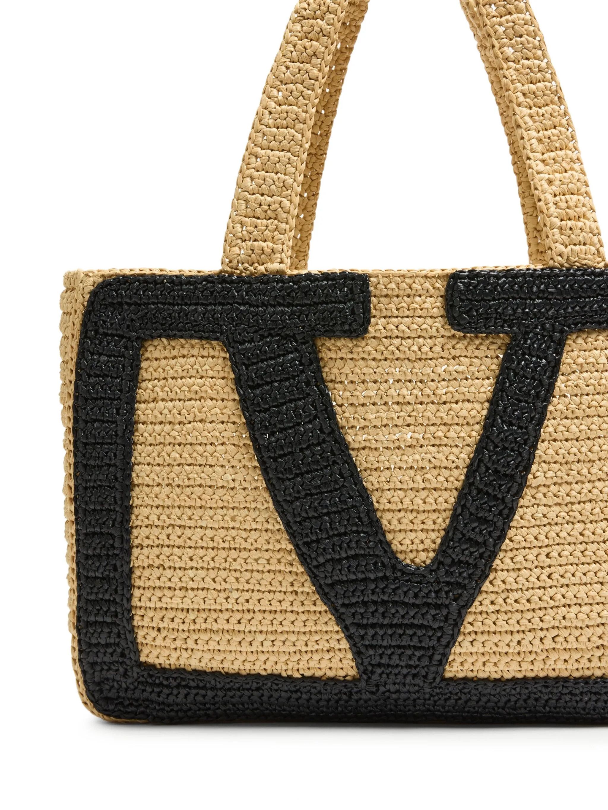 Valentino os11x0826 Size: OS / Large Viva Superstar Raffia Tote Bag Size ONE SIZE - 6 Thumbnail