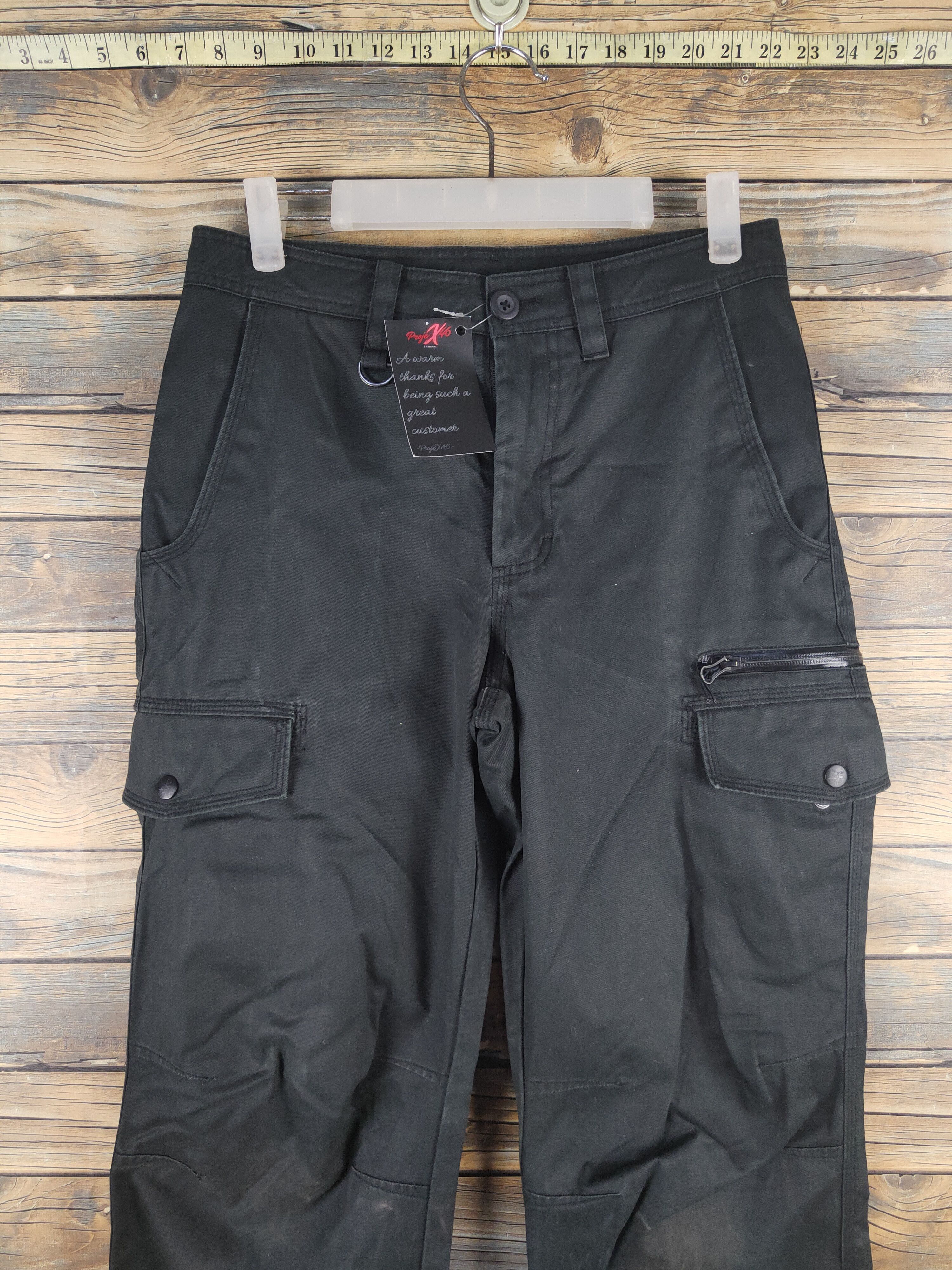 Nike DLL Nike Black Multipocket Utility Cargo Pants #5030T Size US 28 / EU 44 - 2 Thumbnail