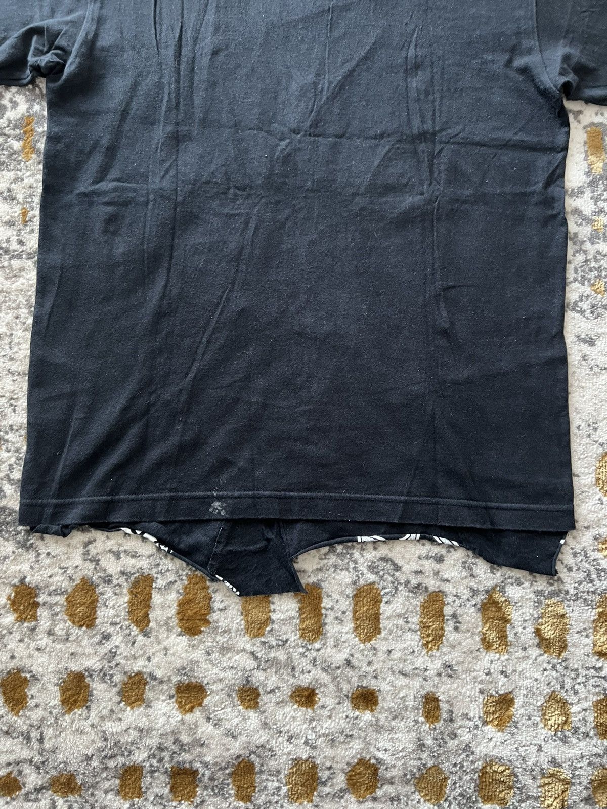 Comme des Garcons × Junya Watanabe × Vintage 2002 Junya Watanabe Patchwork Short Sleeve t-shirt Size US M / EU 48-50 / 2 - 10 Thumbnail
