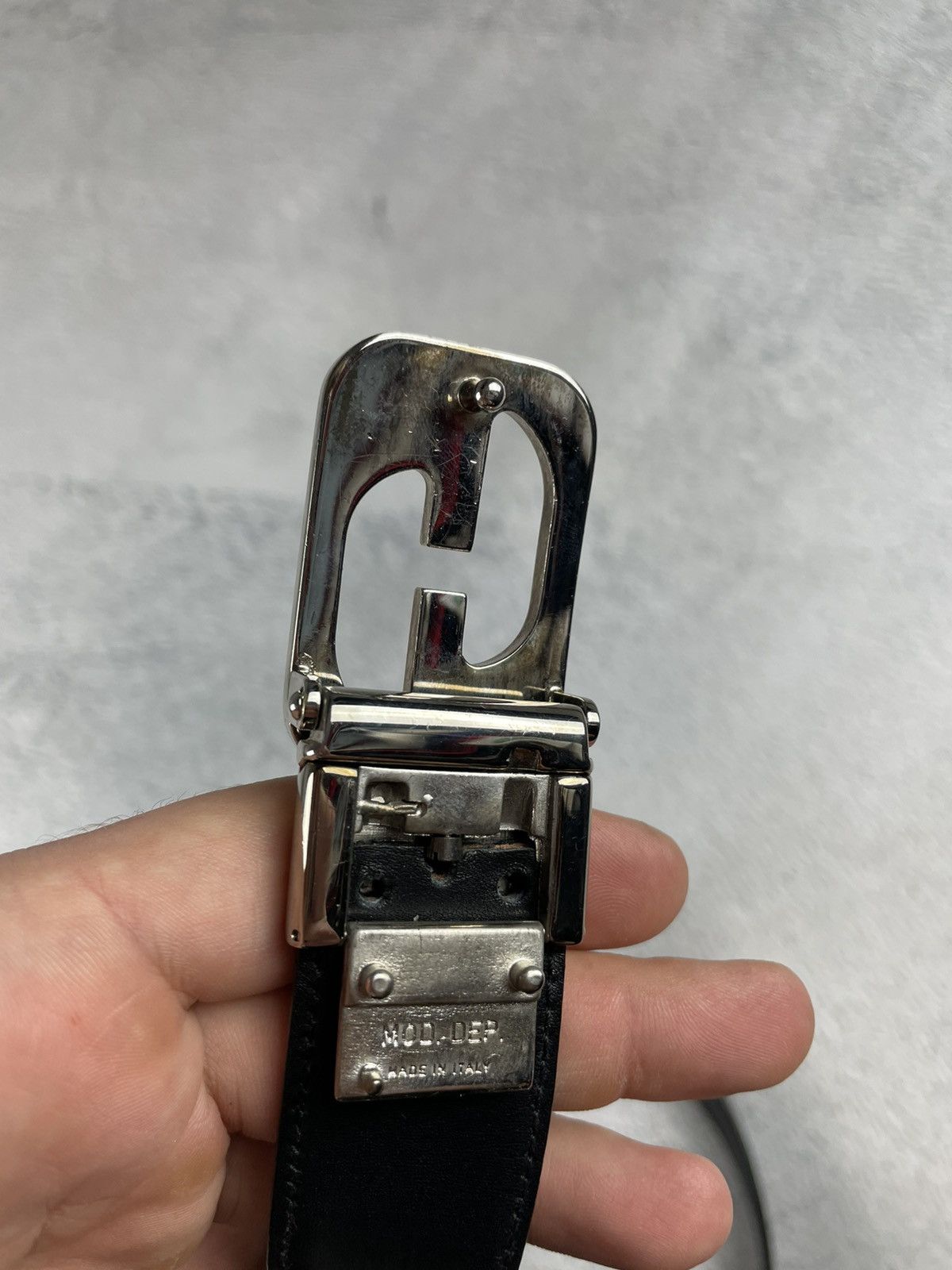 Gucci × Vintage Gucci Vintage Monogram Black Belt oldmoney Size ONE SIZE - 8 Thumbnail