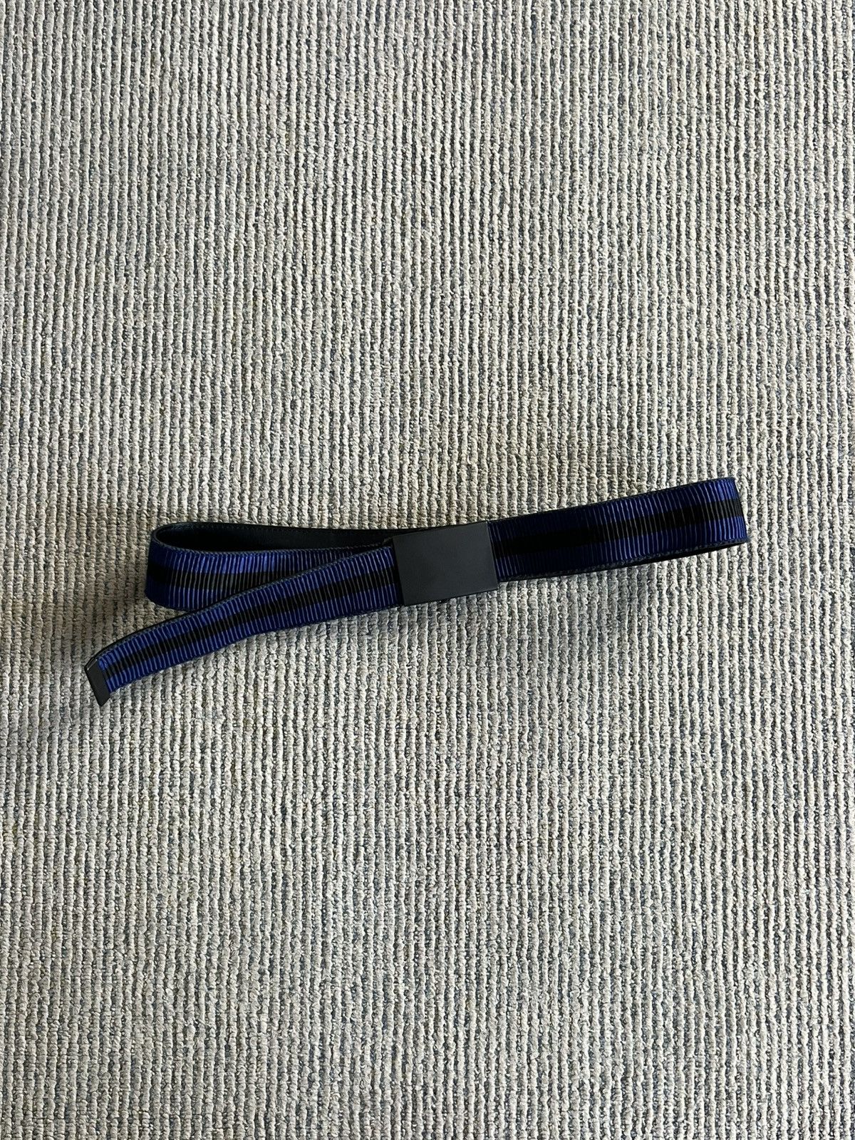 Haider Ackermann SS17 Blue Stripe Fabric Belt Size 28 - 2 Thumbnail