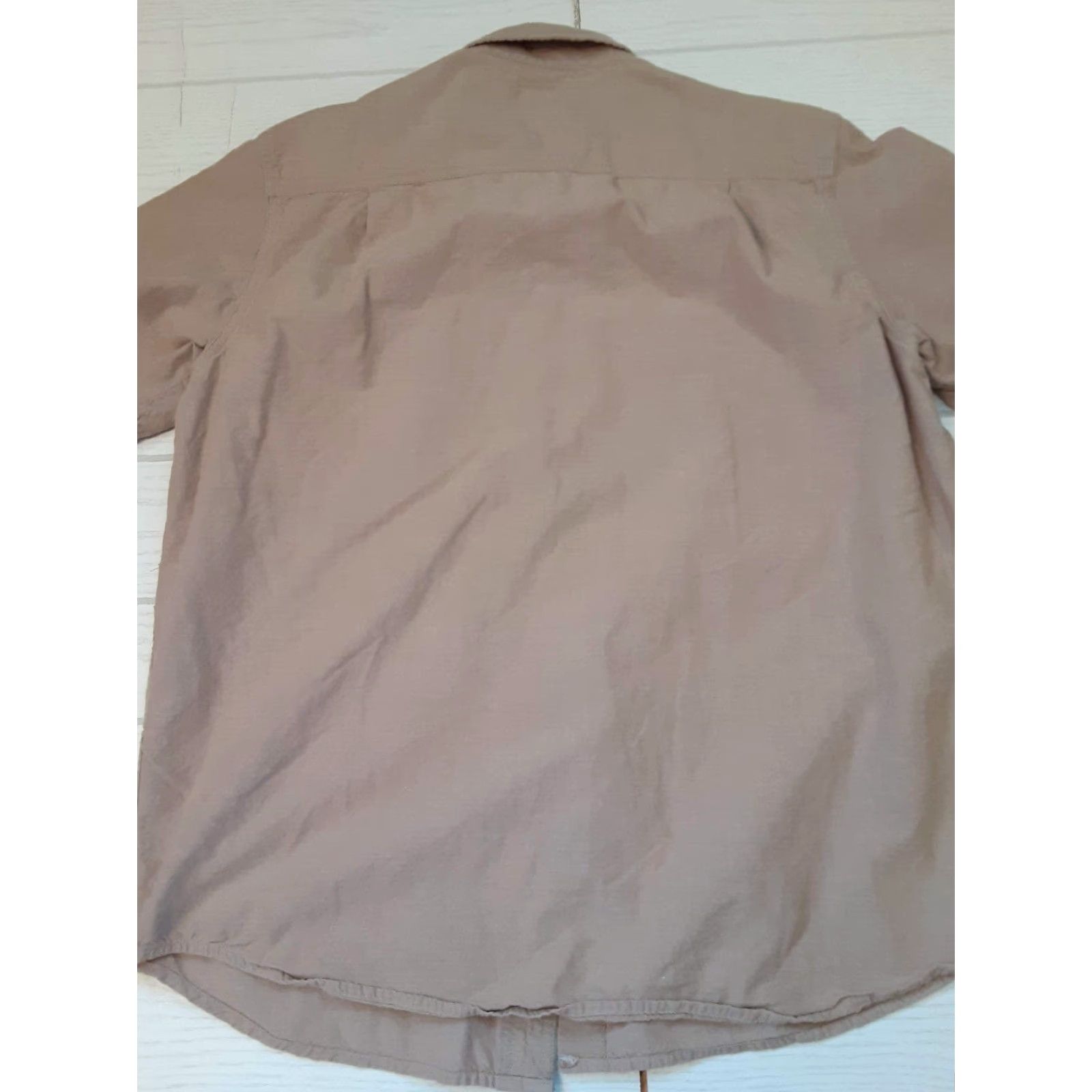 Carhartt VINTAGE Carhartt Shirt Short Sleeve L Relaxed Regular Khaki Brown Solid Men 90s Classic Shirt Mens L Size US L / EU 52-54 / 3 - 7 Thumbnail
