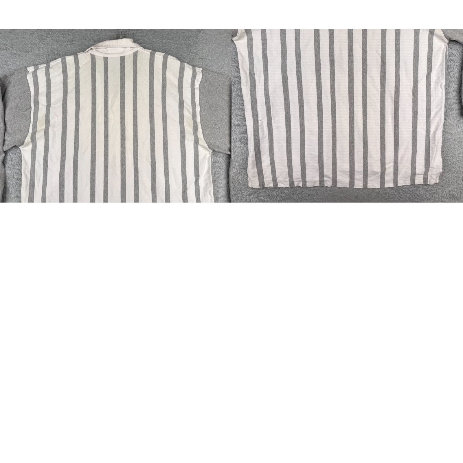 Eddie Bauer VINTAGE Eddie Bauer Polo Shirt Men XL Gray Stripe Long Sleeve Cotton Size US XL / EU 56 / 4 - 9 Thumbnail