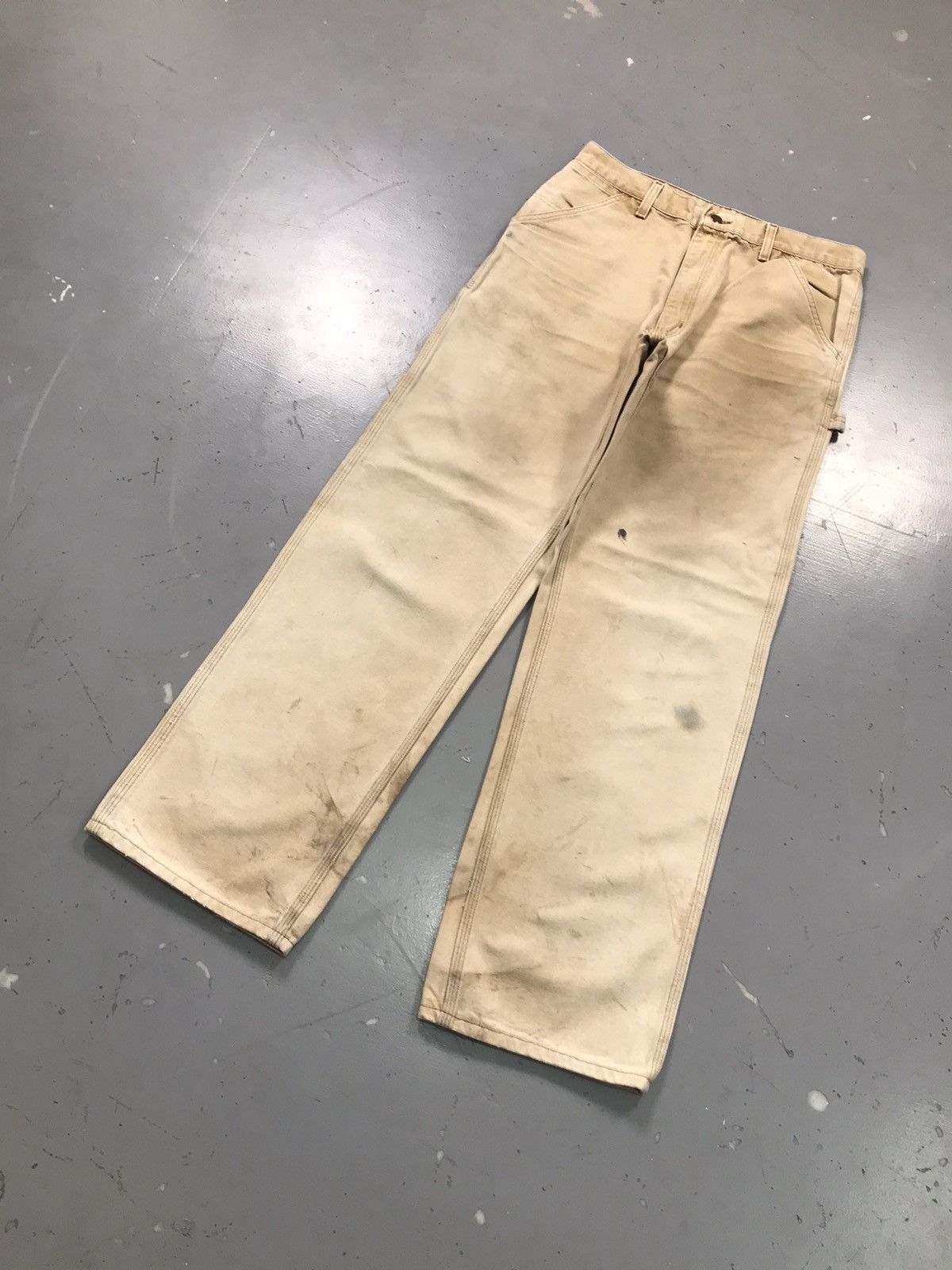 Vintage 90s Vintage sunfade Carhartt B11 BRN carpenter denim Size US 32 / EU 48 - 3 Thumbnail