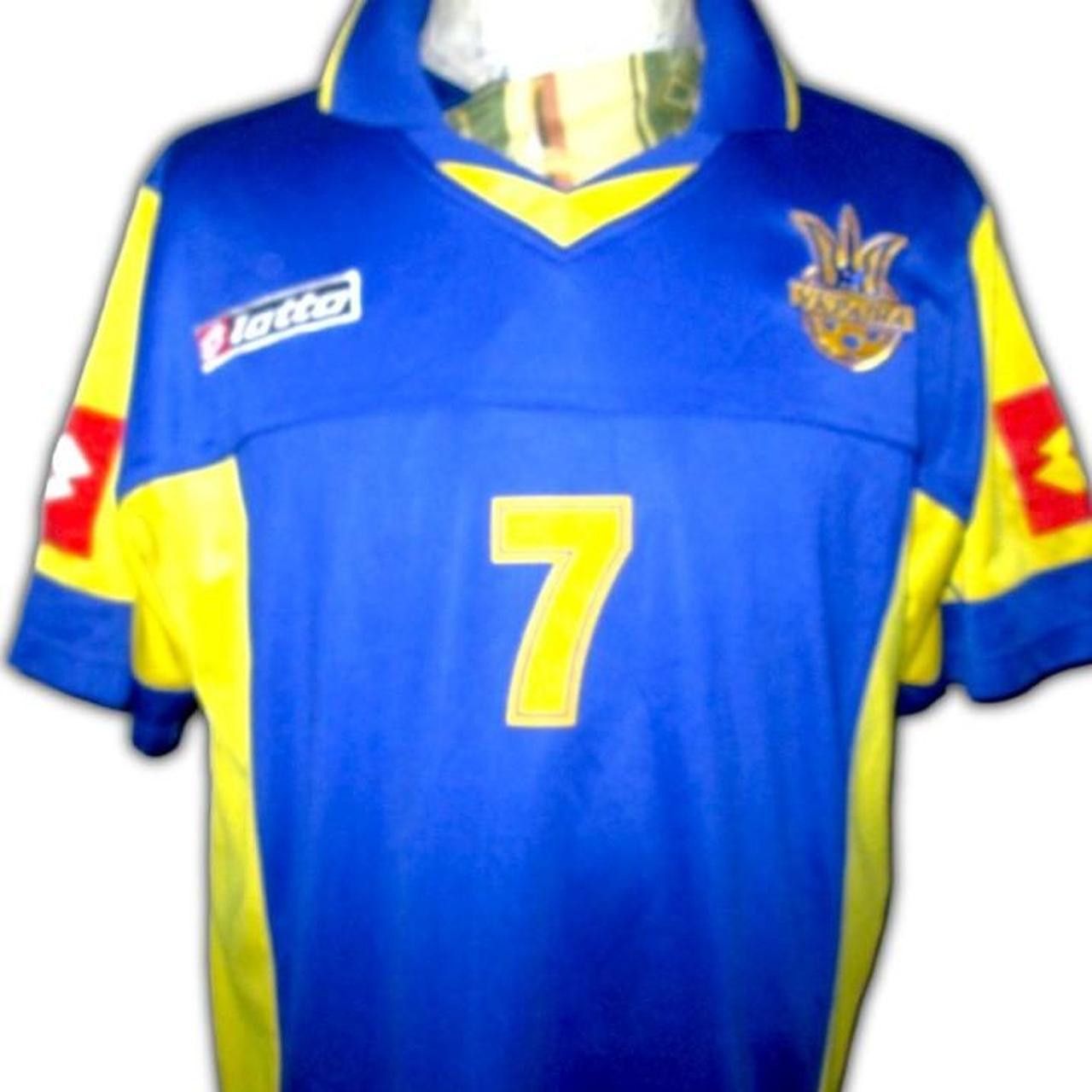 Lotto Sport Ukraine 2004 2005 Home Shirt Jersey Trikot Maglia maillot Size US L / EU 52-54 / 3 - 4 Thumbnail