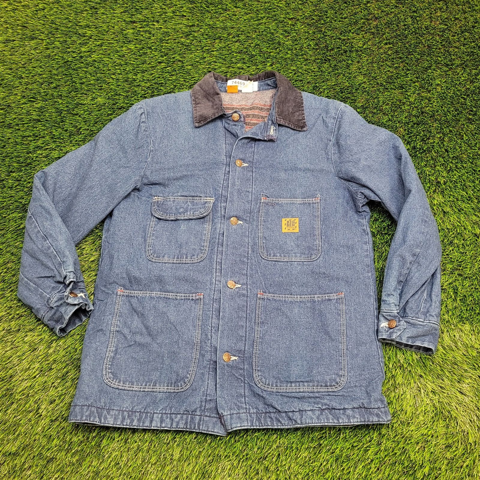 Wrangler VTG Big Ben Wrangler CCI HCSD Prison Denim Chore Coat Medium Size US M / EU 48-50 / 2 - 1 Thumbnail