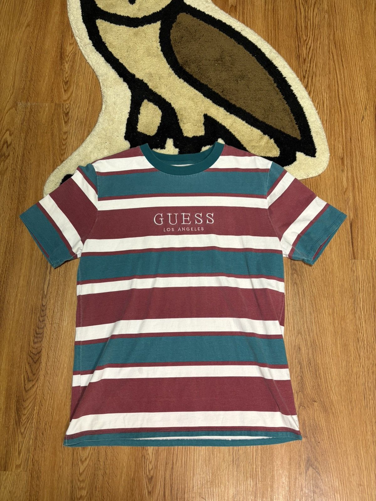 Guess Guess LA Striped Tee Size US S / EU 44-46 / 1 - 1 Thumbnail