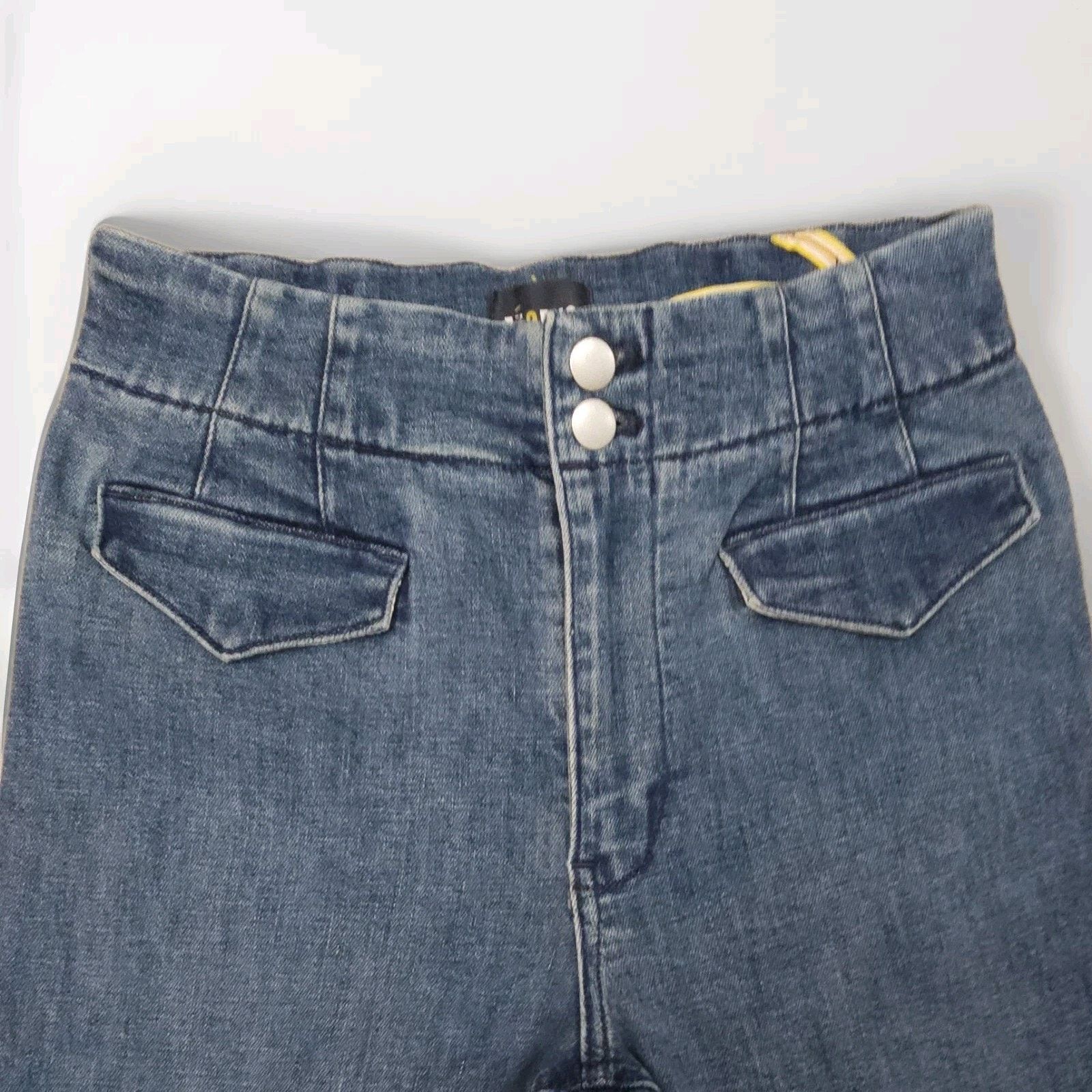 Anthropologie Anthropologie x Maeve High-Rise Front Flap Pockets Straight Size 27" / US 4 / IT 40 - 5 Thumbnail