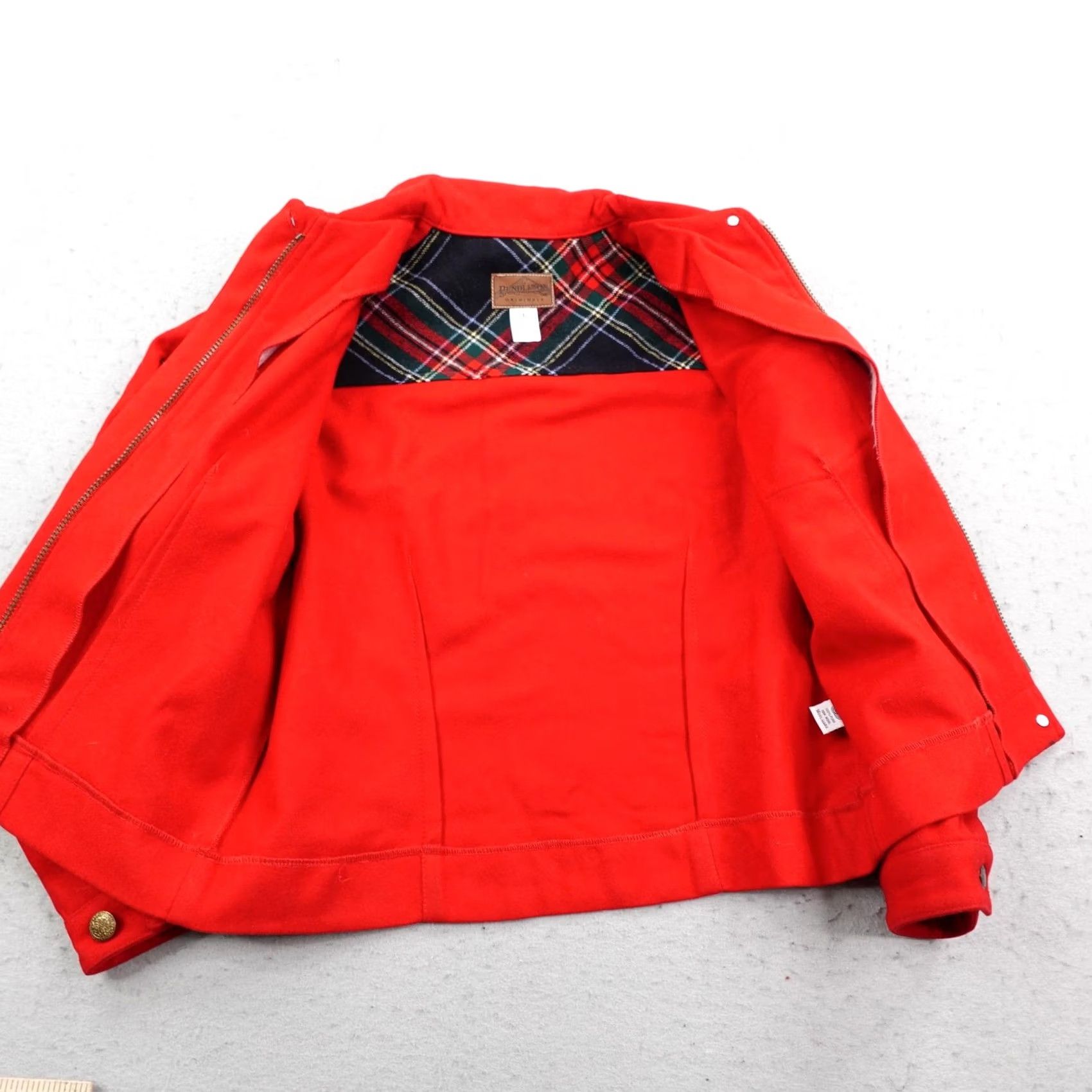 Pendleton Pendleton Jacket S Red Wool Bomber Coat Full Zip Up Made In USA Size S / US 4 / IT 40 - 7 Thumbnail